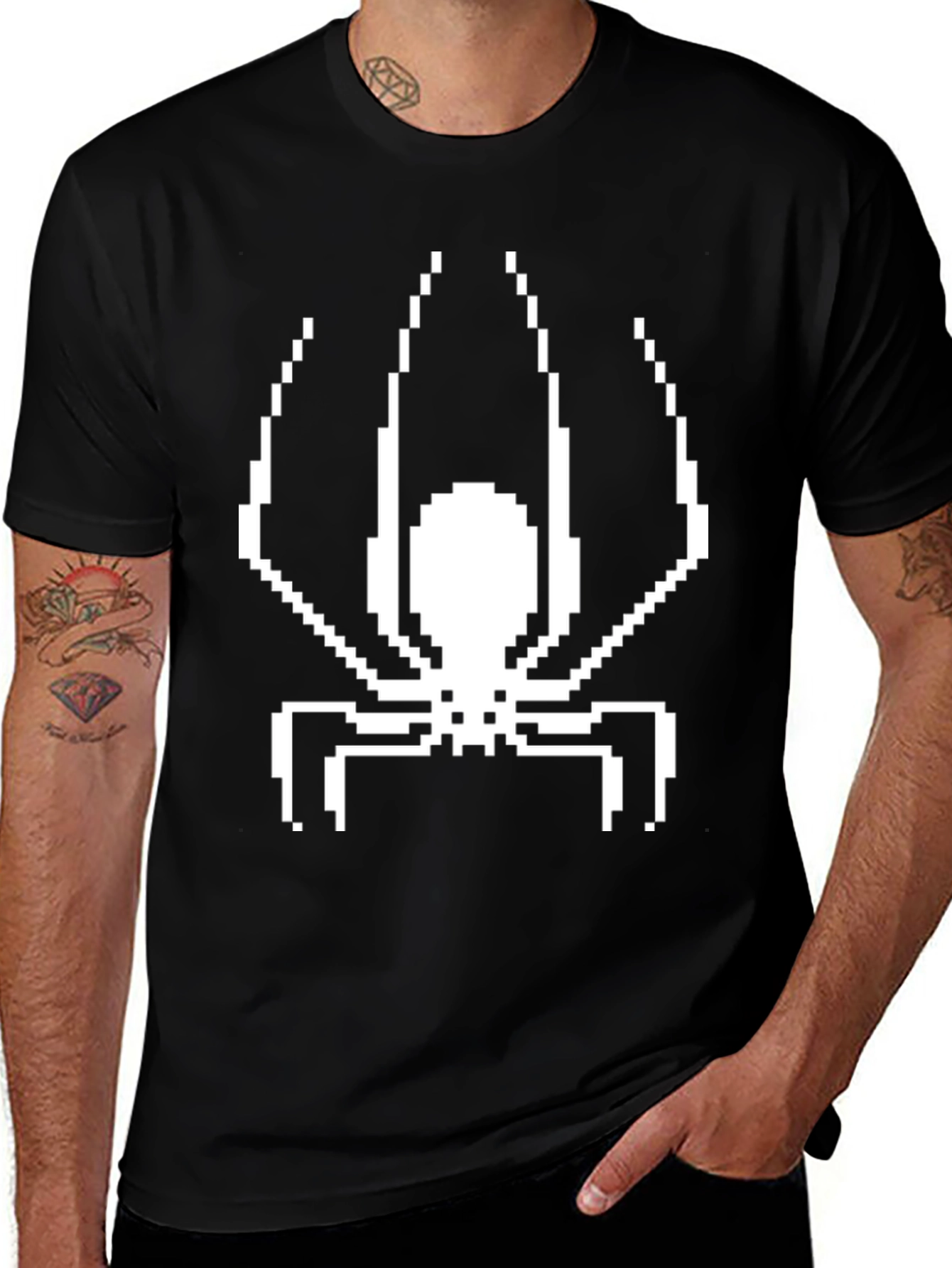 Pixel Spider T-Shirt - Retro Gamer Style