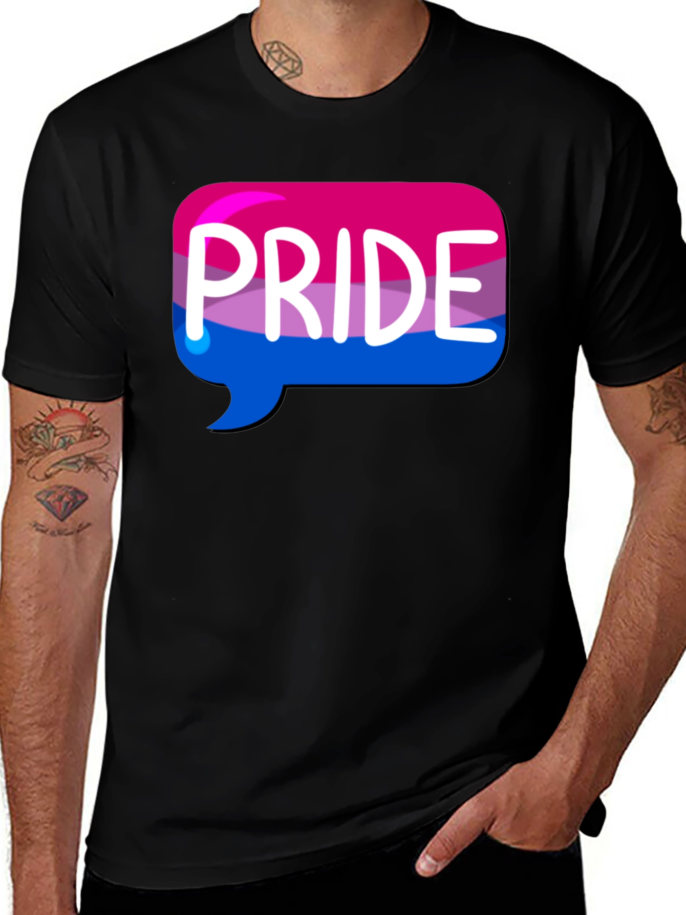Bisexual Pride T-Shirt - Black Pride Tee