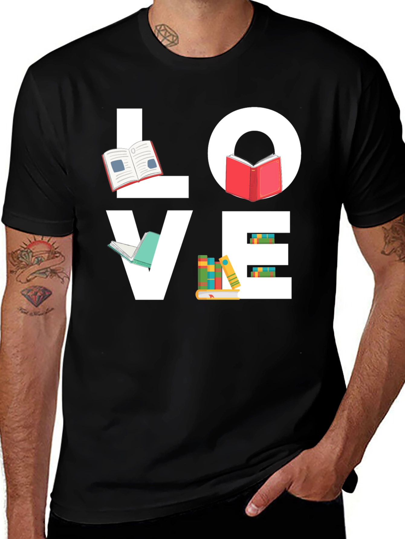 Variant 5 of Love Books T-Shirt - Reading Tee