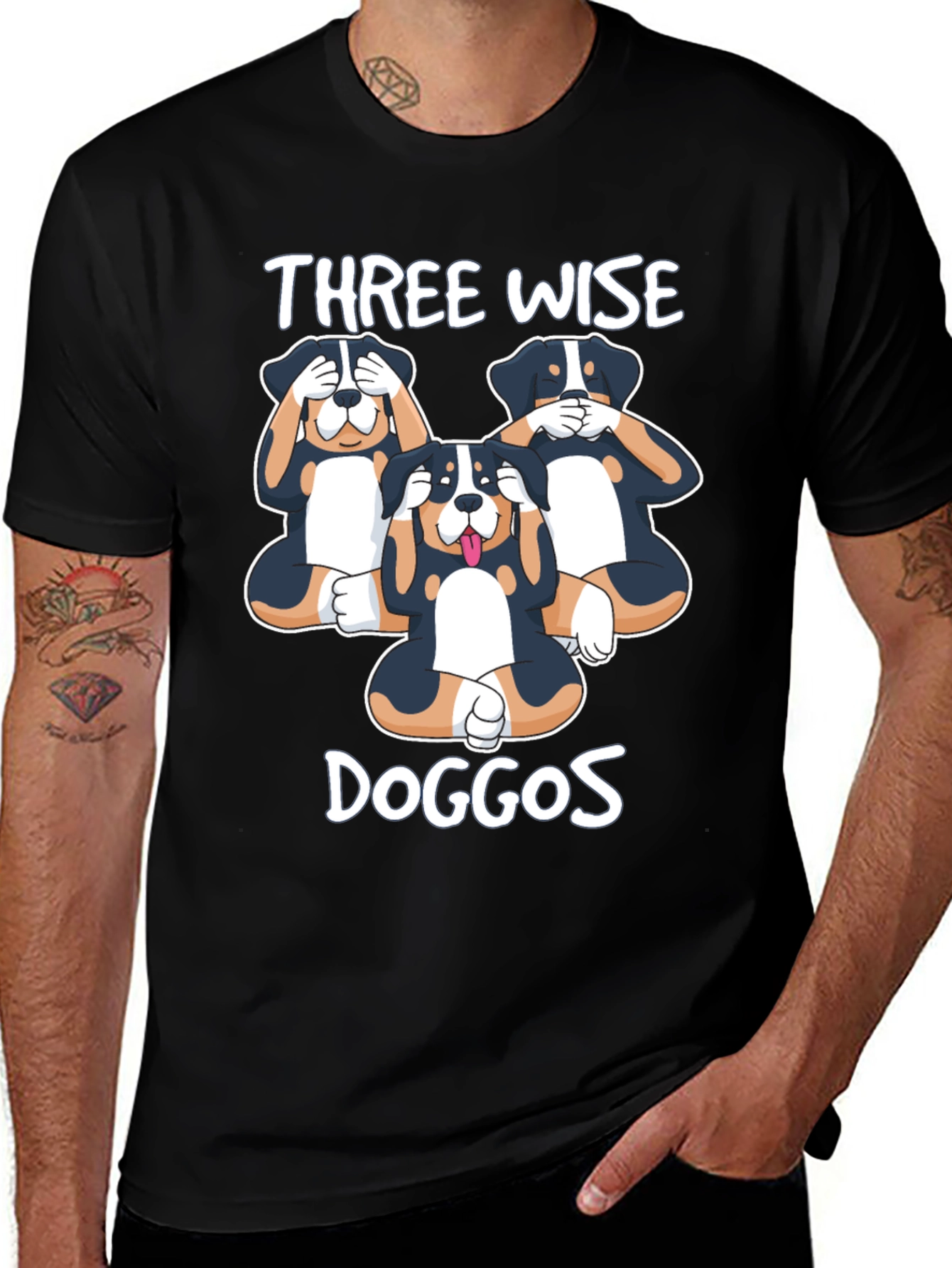 Variant 22 of Three Wise Doggos T-Shirt