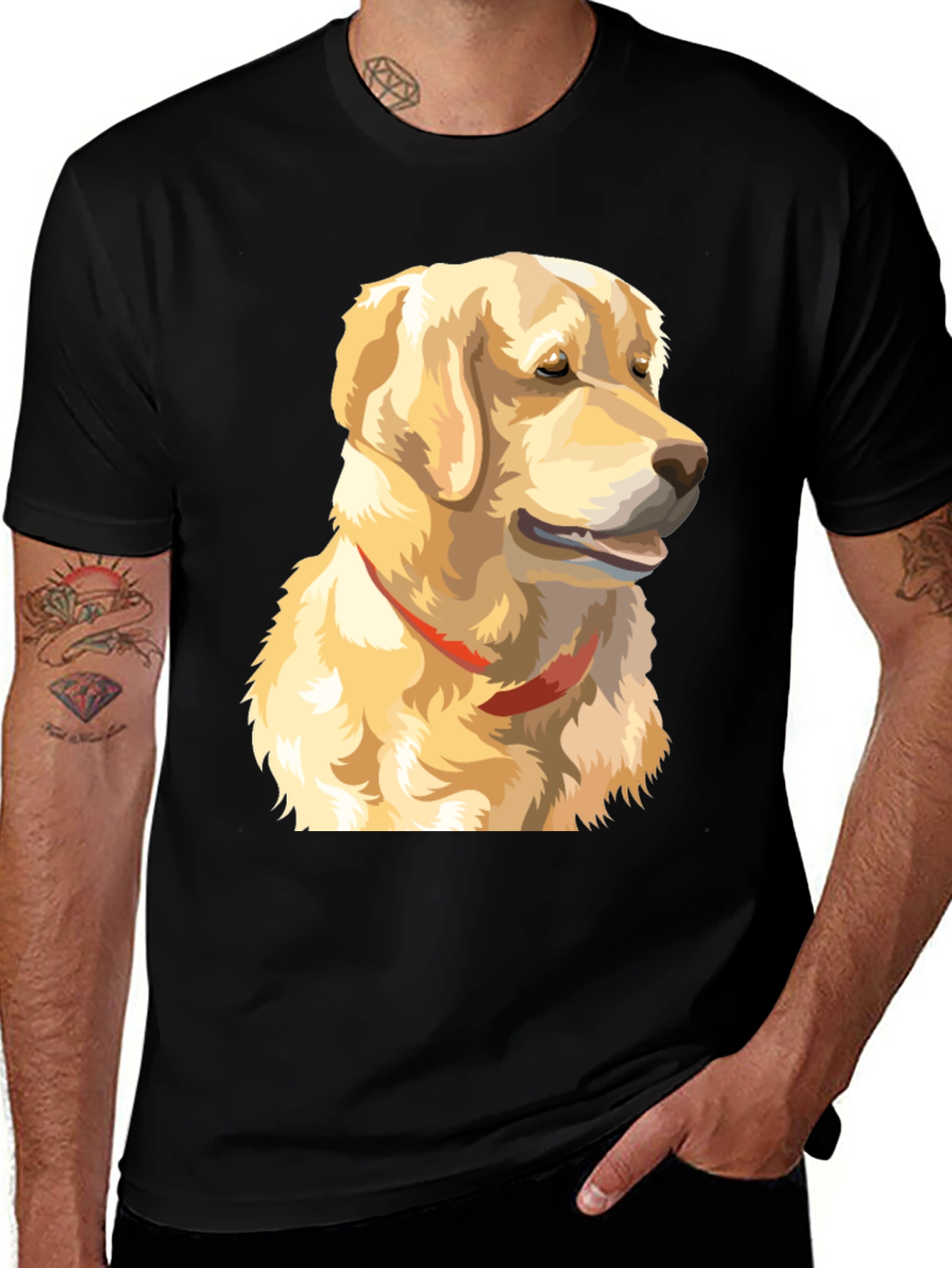 Variant 8 of Golden Retriever Graphic T-Shirt