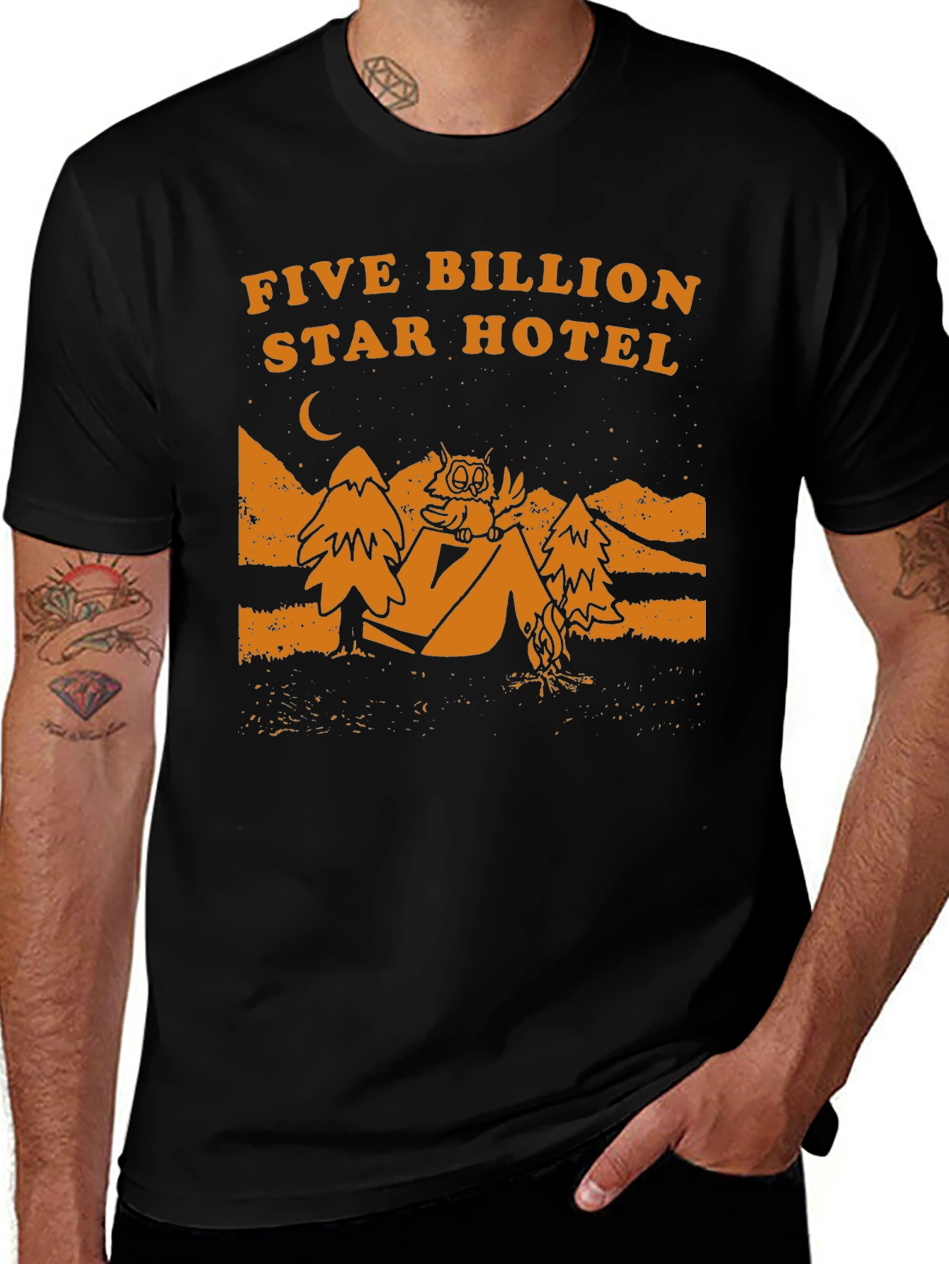 Variant 4 of Five Billion Star Hotel Graphic T-Shirt