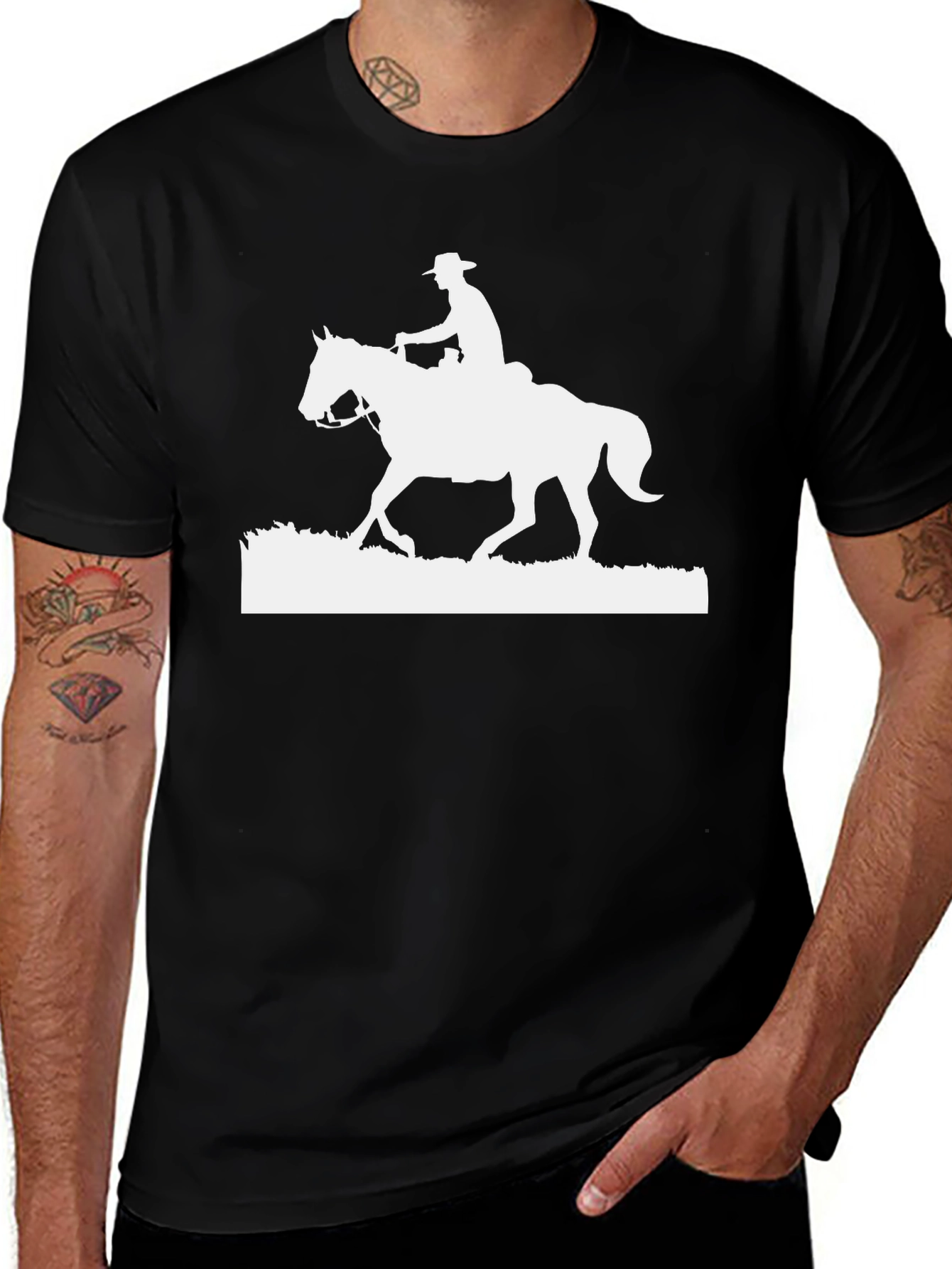 Variant 18 of Cowboy Horse Graphic Tee - Unisex