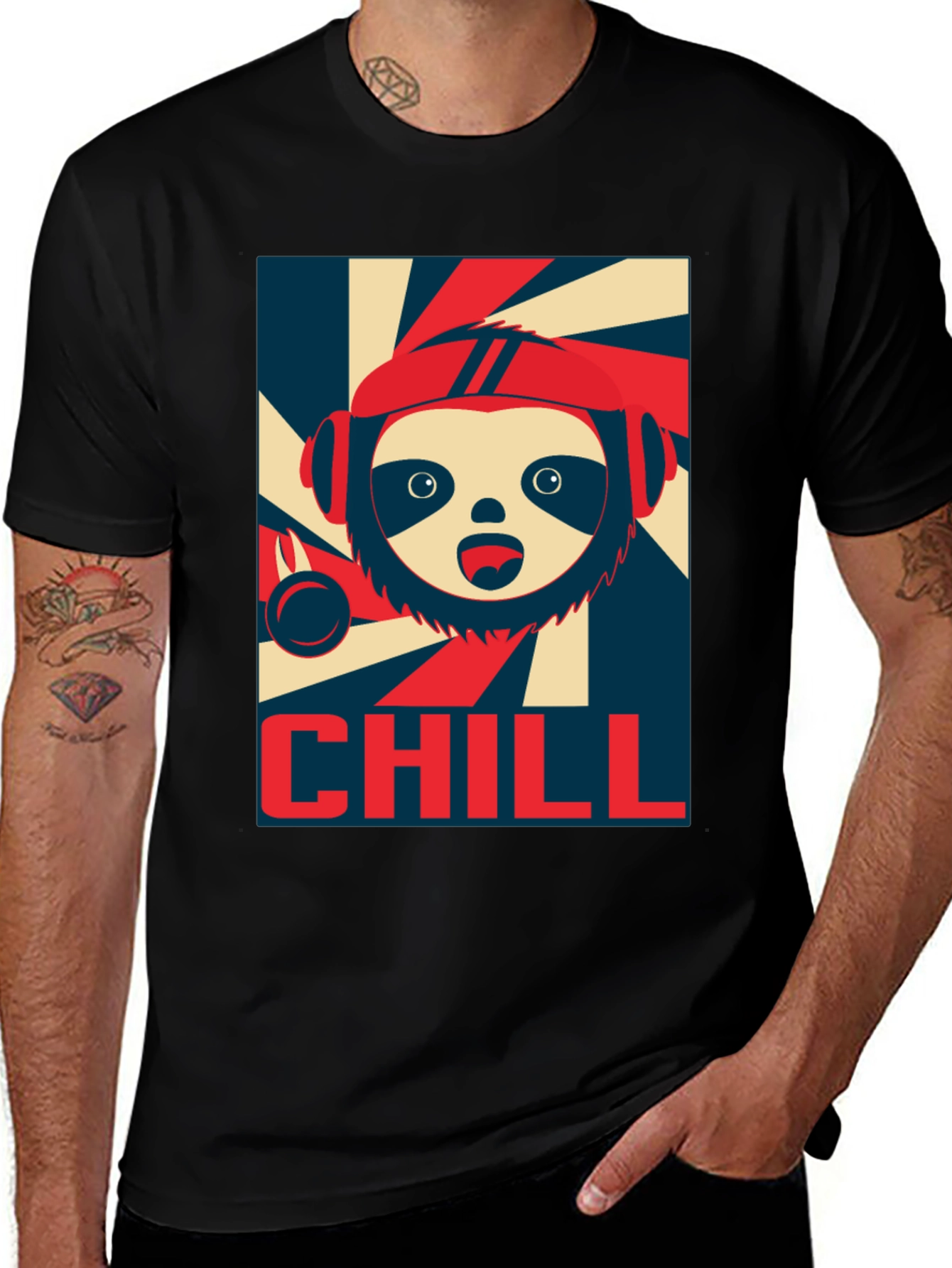 Variant 25 of Chill Sloth Graphic Tee - Cool & Casual Style