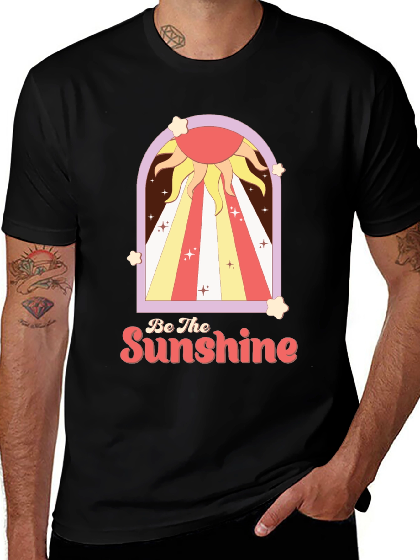 Variant 28 of Be The Sunshine Graphic Tee - Retro Style