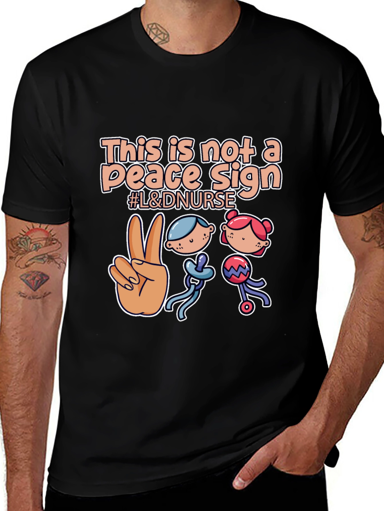 Labor & Delivery Nurse T-Shirt - Peace Out!