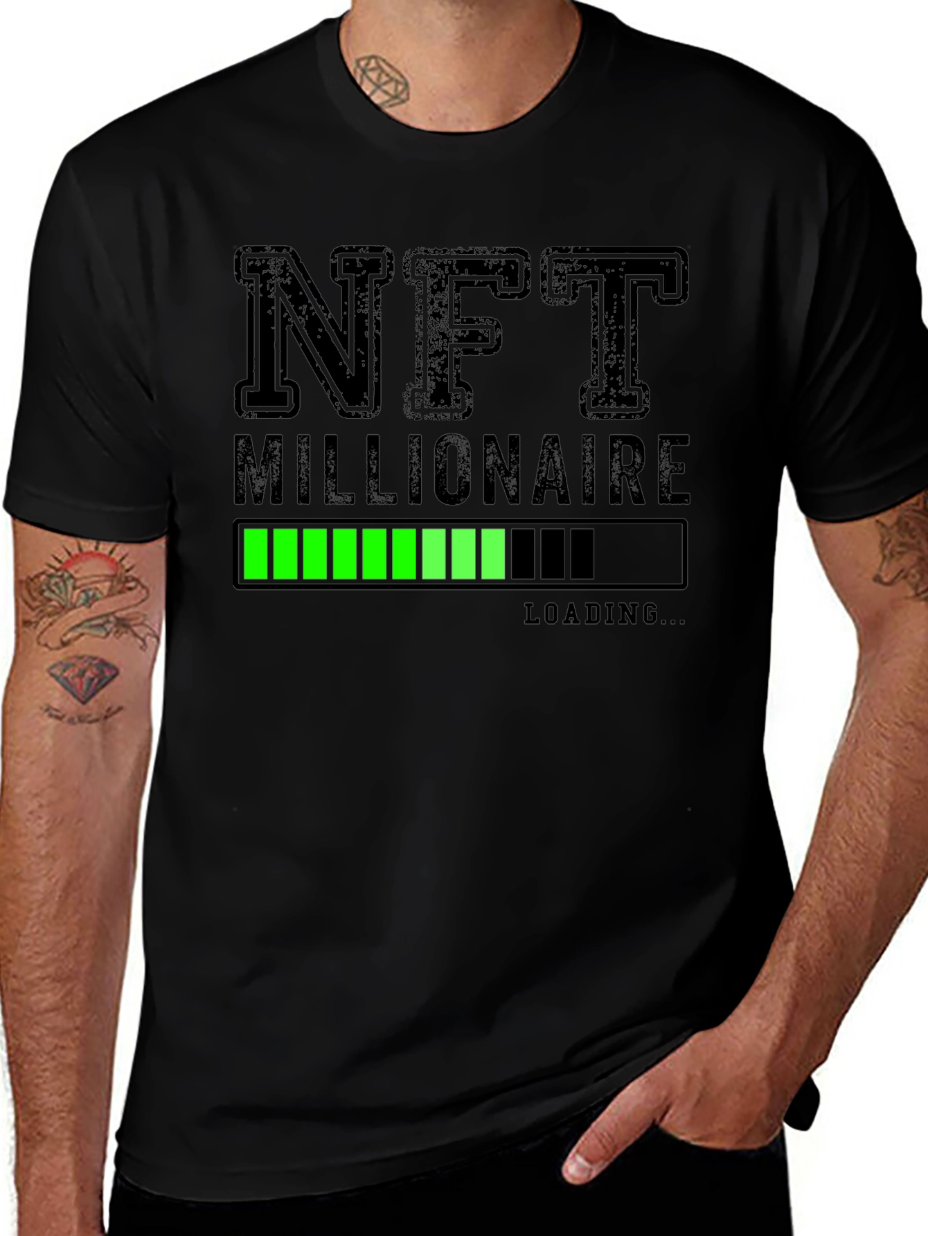 NFT Millionaire Loading T-Shirt - Black
