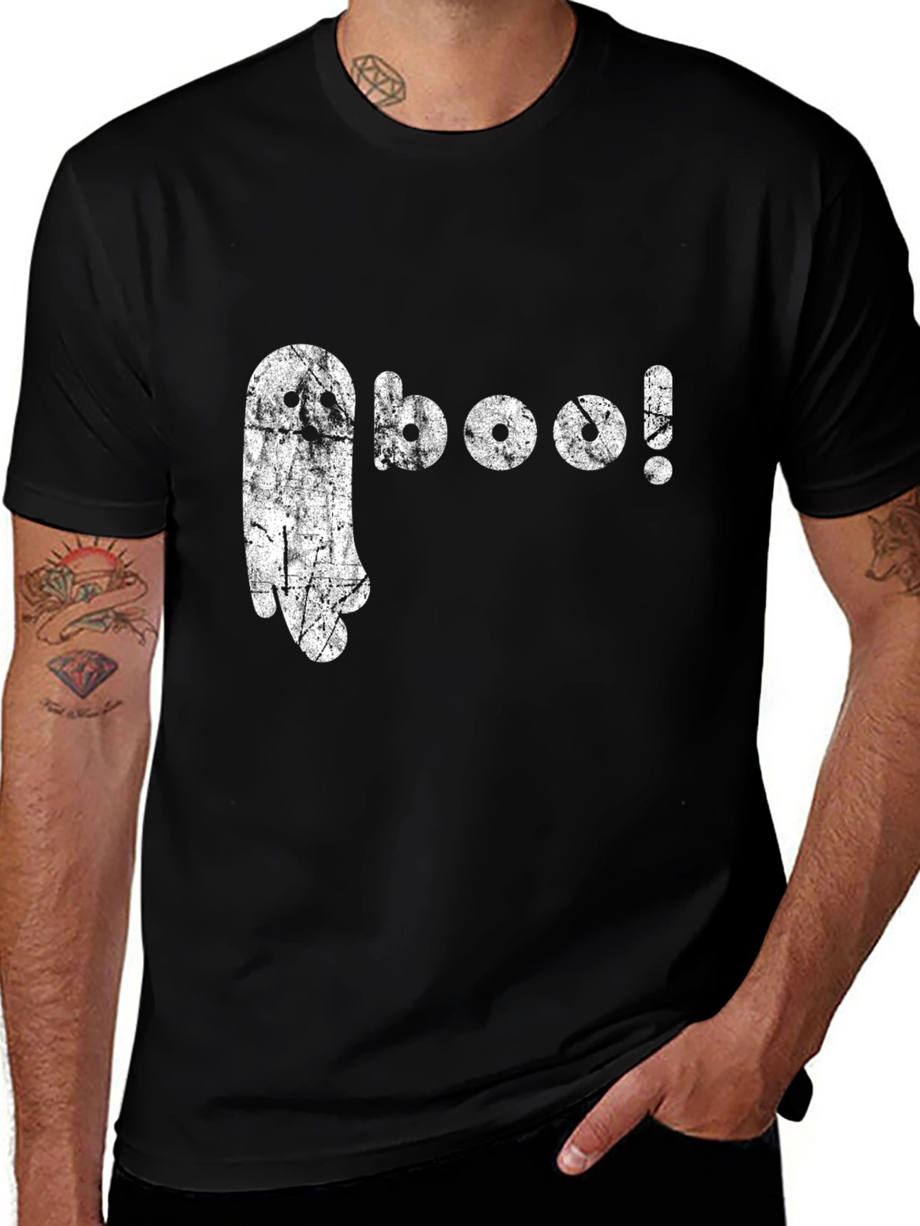 Variant 6 of Ghost Boo! Graphic Tee - Halloween Fun