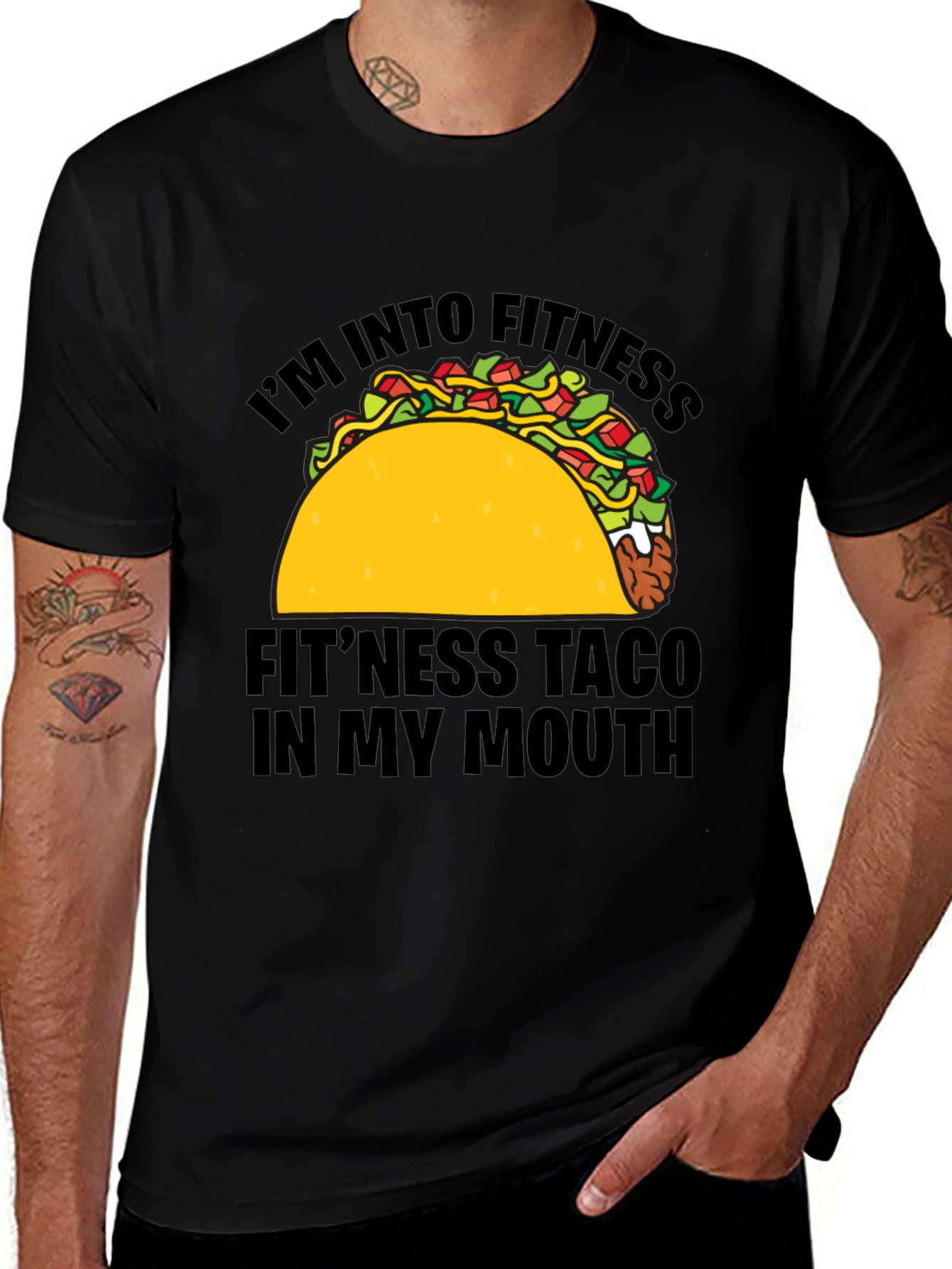 Variant 8 of Fitness Taco T-Shirt - Funny Workout Tee