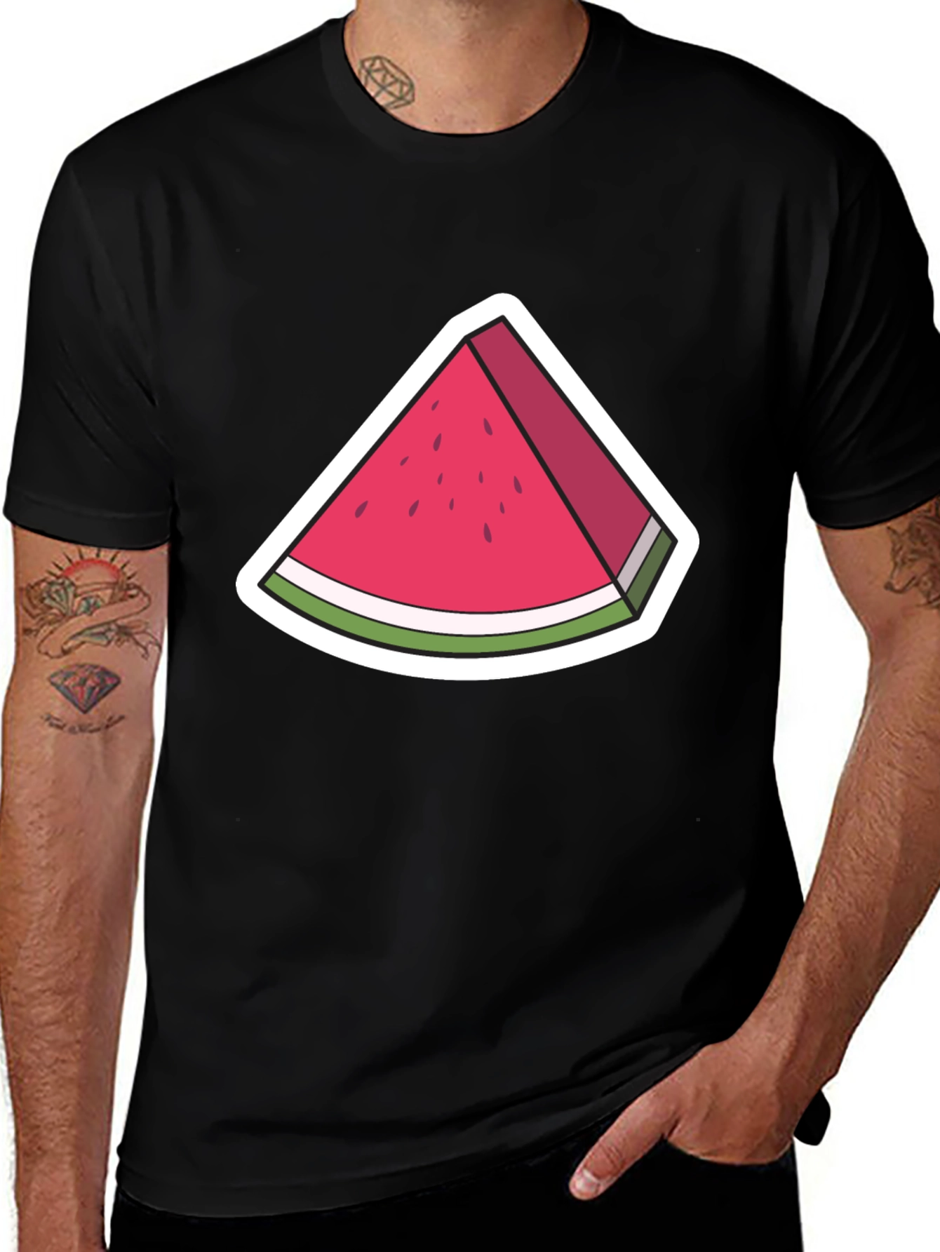 Variant 30 of Watermelon Slice Graphic Tee - Summer Vibes