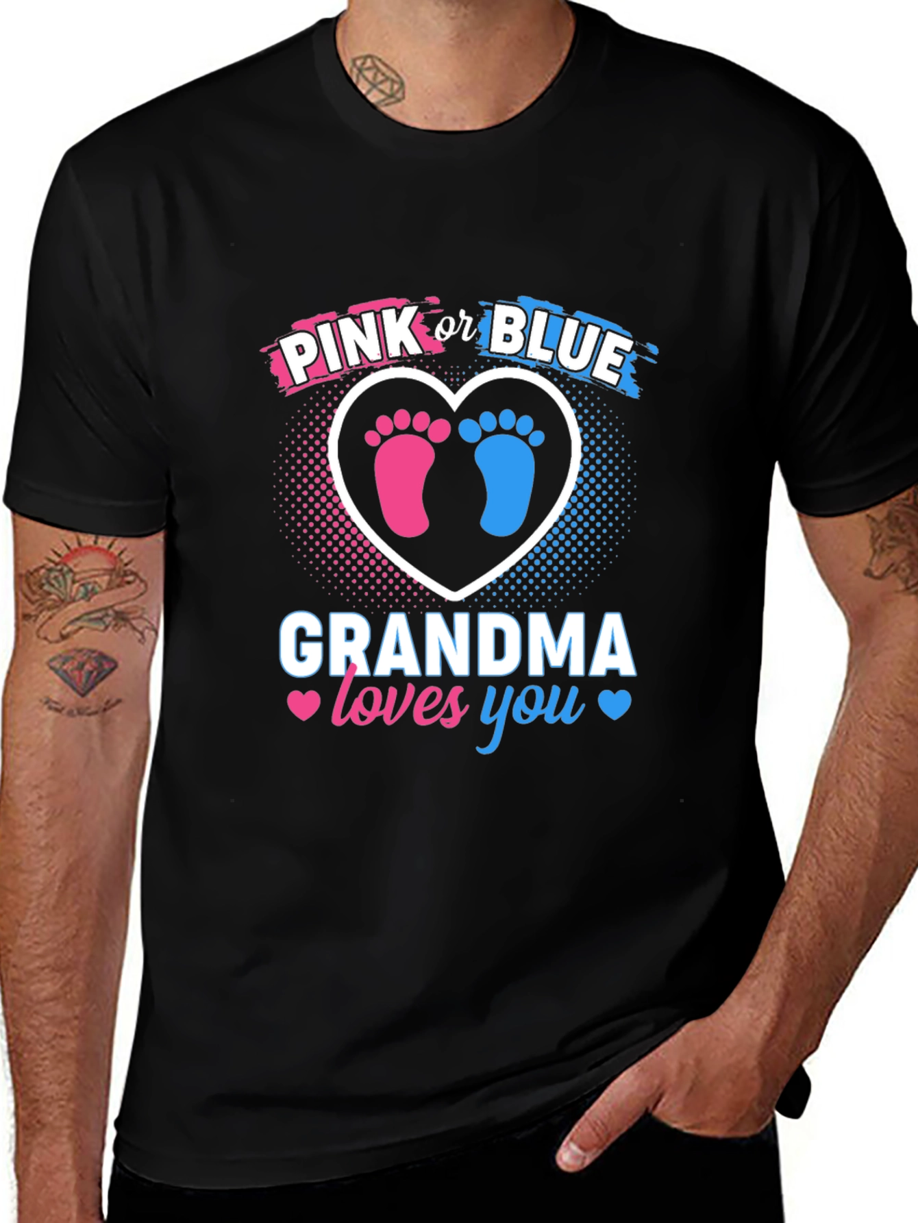 Grandma Loves You Gender Reveal T-Shirt