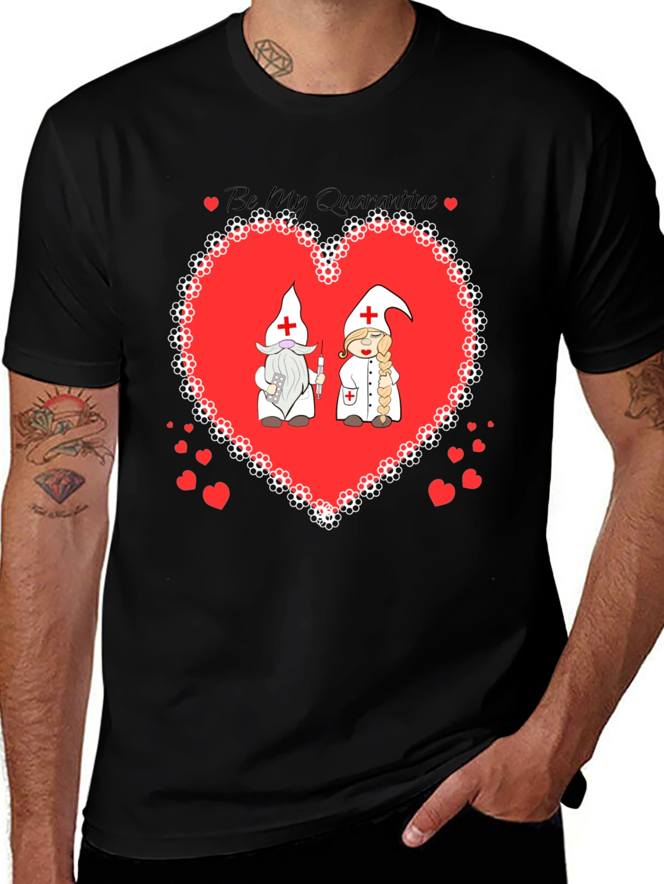Variant 23 of Be My Quarantine Nurse Gnome Graphic T-Shirt