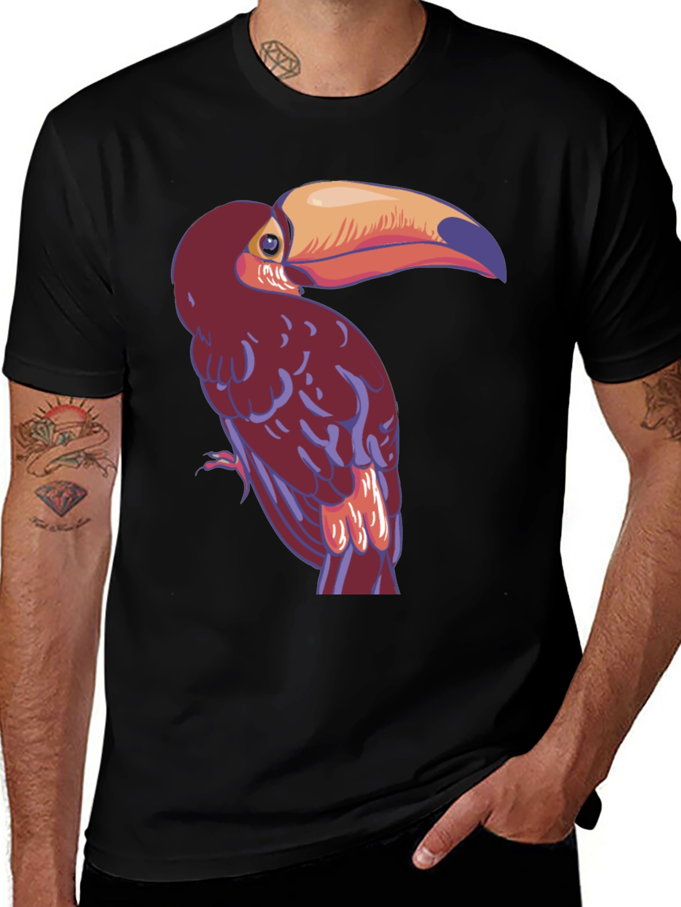 Variant 23 of Toucan Graphic Tee - Quirky Bird T-Shirt