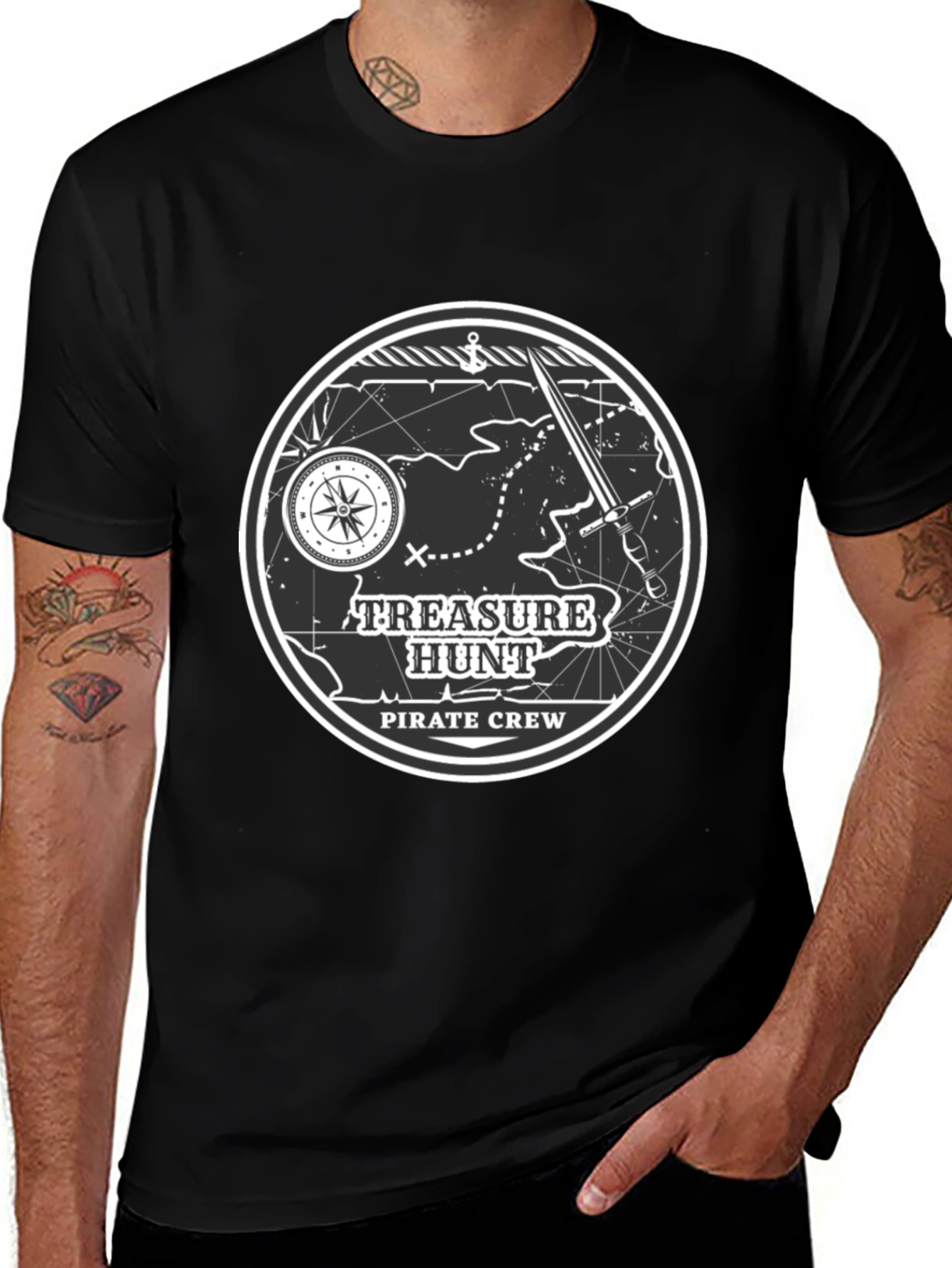 Variant 3 of Treasure Hunt Pirate Crew Graphic T-Shirt