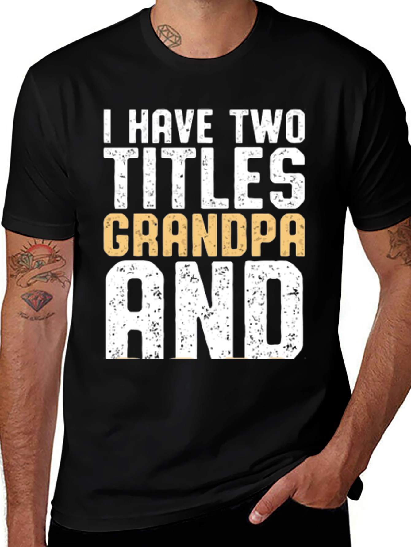 Variant 28 of I Have Two Titles Grandpa and Dad T-Shirt