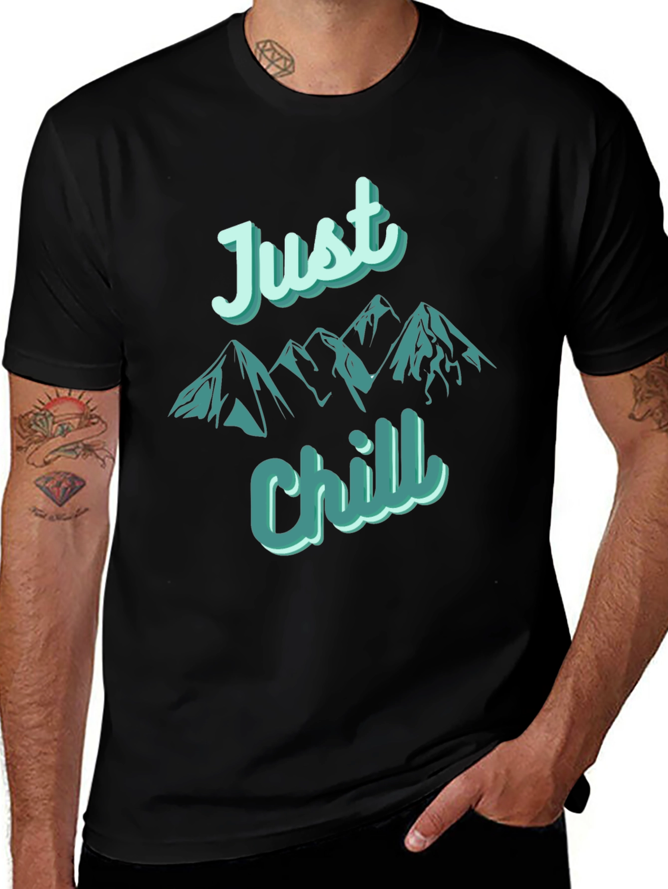 Variant 30 of Just Chill Mountain T-Shirt - Relaxed Fit