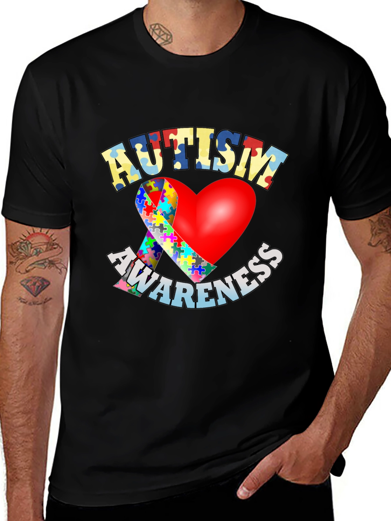 Autism Awareness Heart T-Shirt