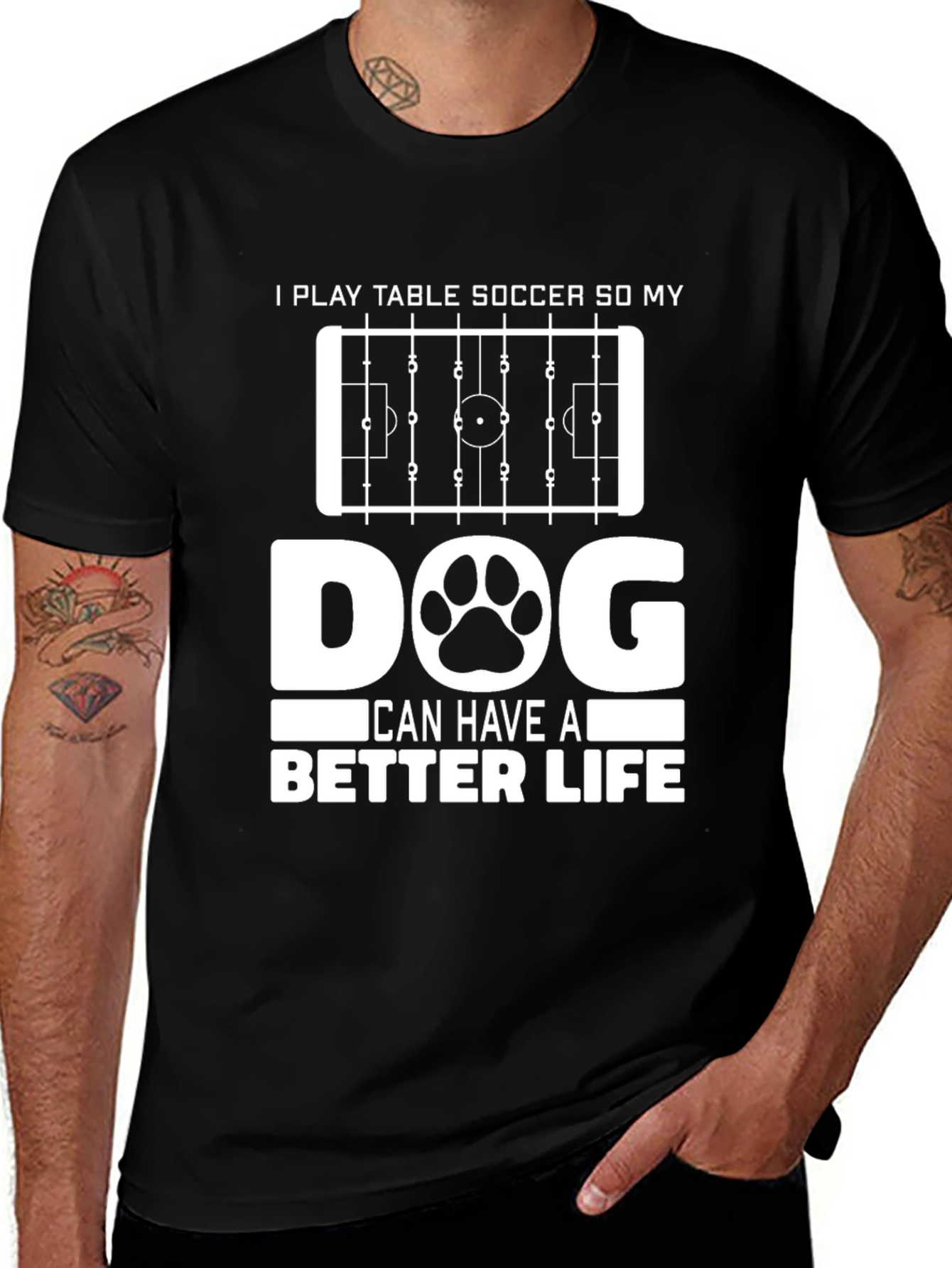 Table Soccer Dog Lover T-Shirt
