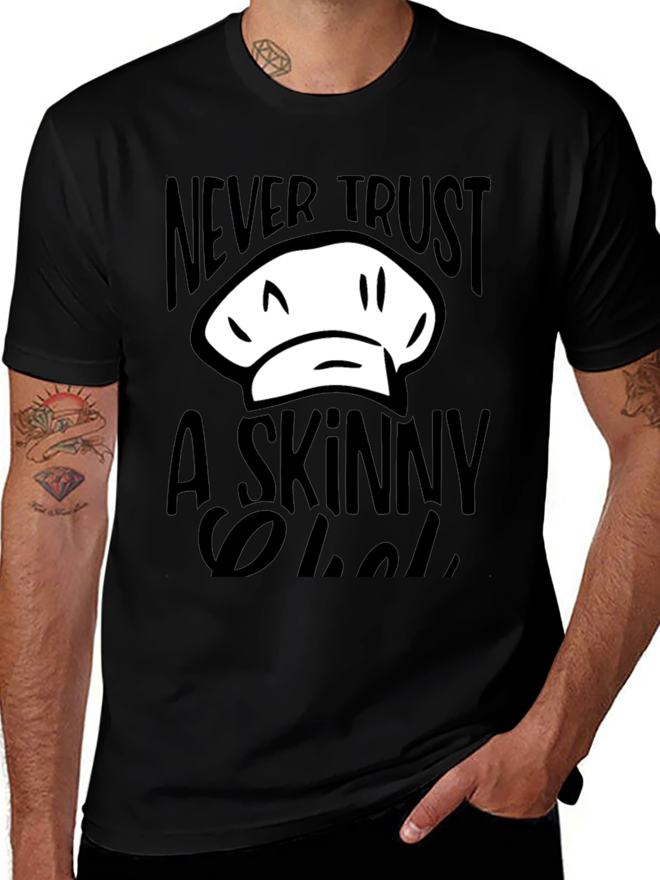 Variant 25 of Never Trust a Skinny Chef T-Shirt