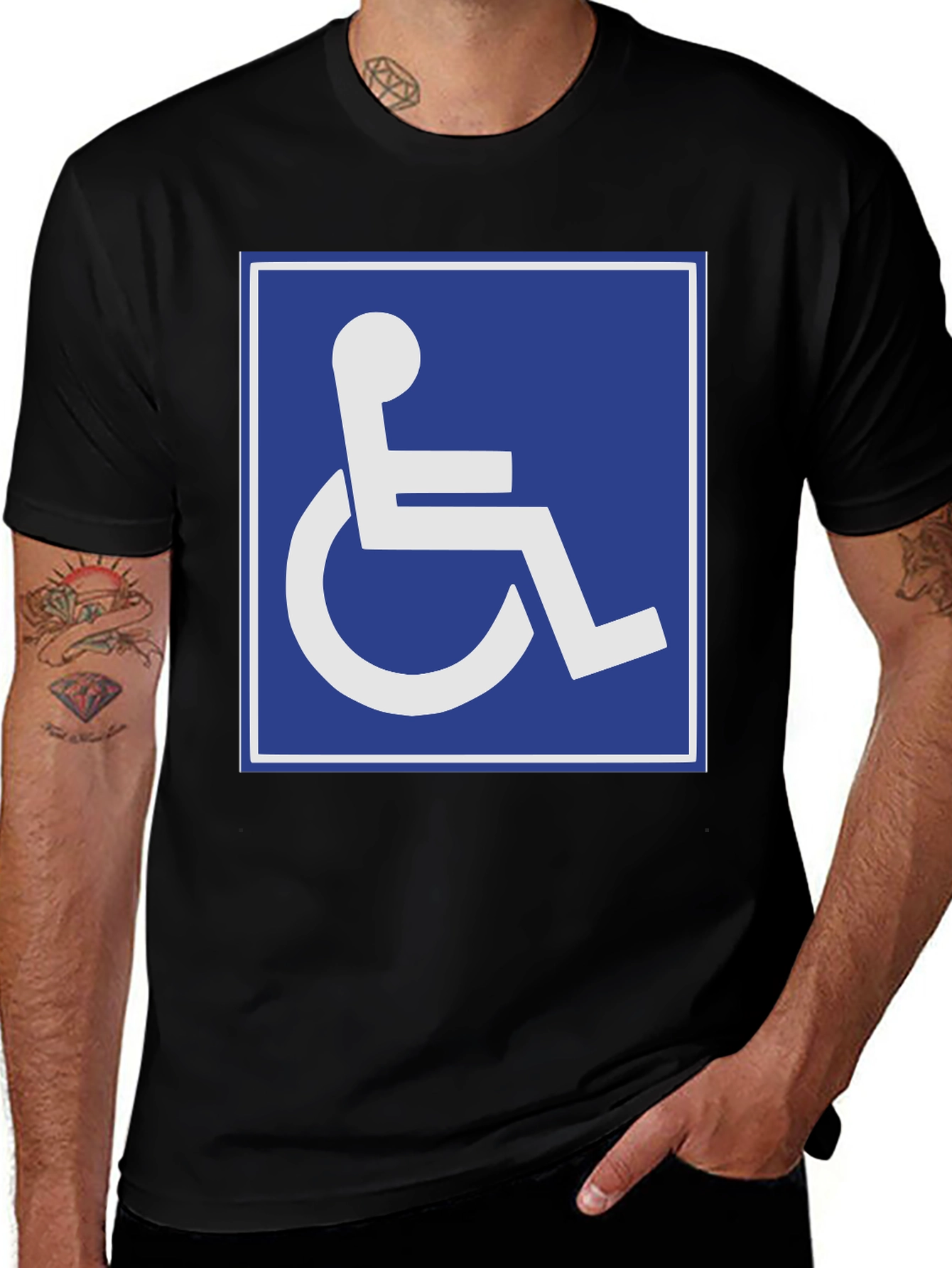 Variant 12 of Handicap Symbol Graphic Tee - Bold Statement