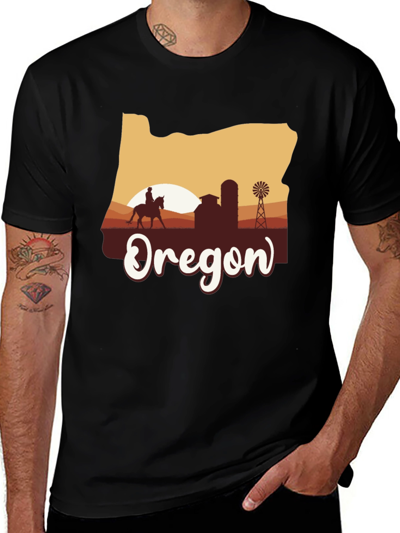 Oregon State Silhouette Graphic Tee
