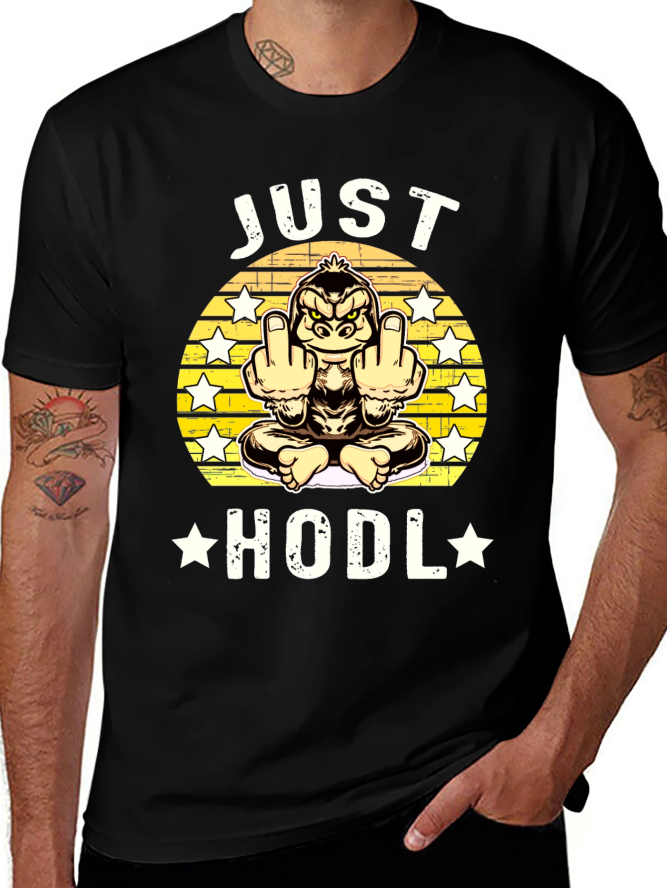 Variant 20 of Just Hodl Black Graphic T-Shirt