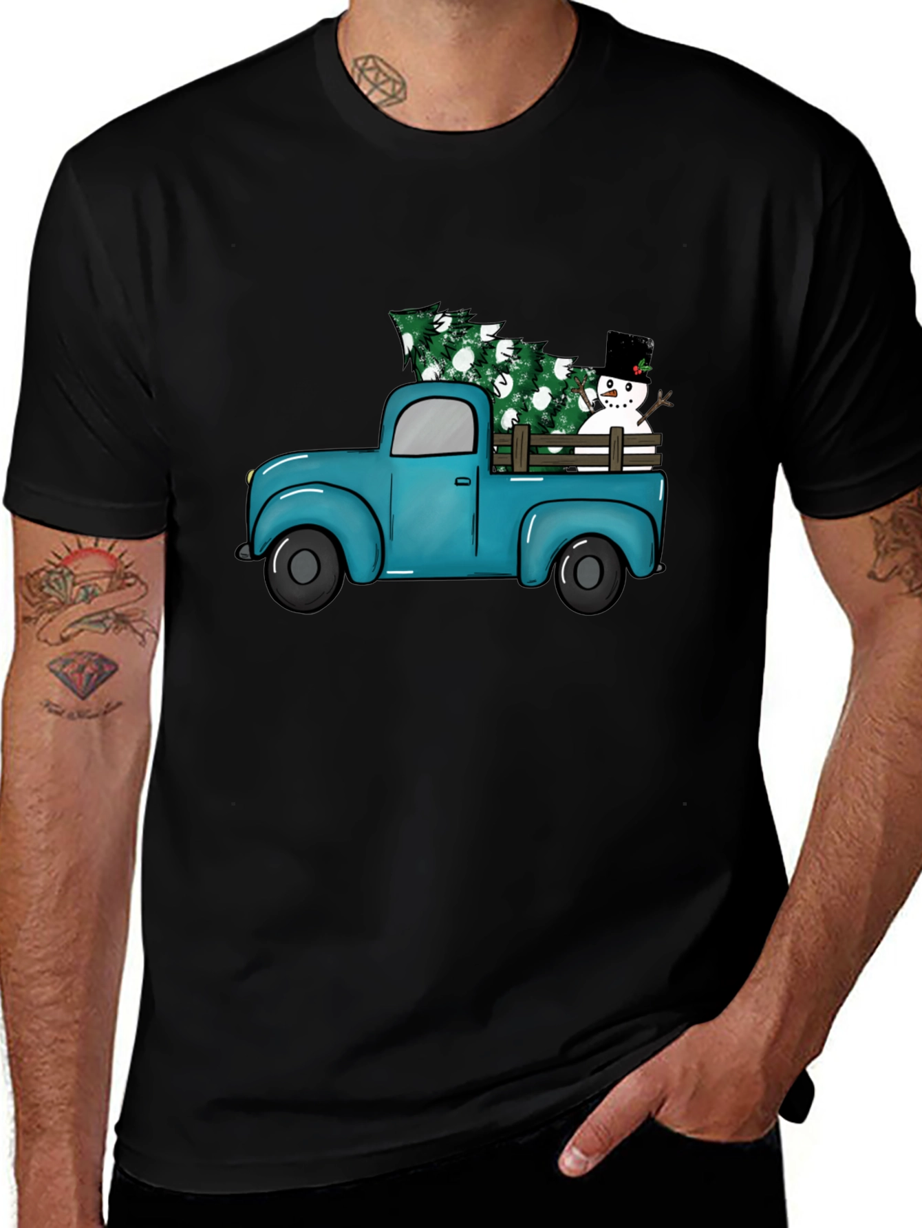 Variant 4 of Christmas Truck T-Shirt