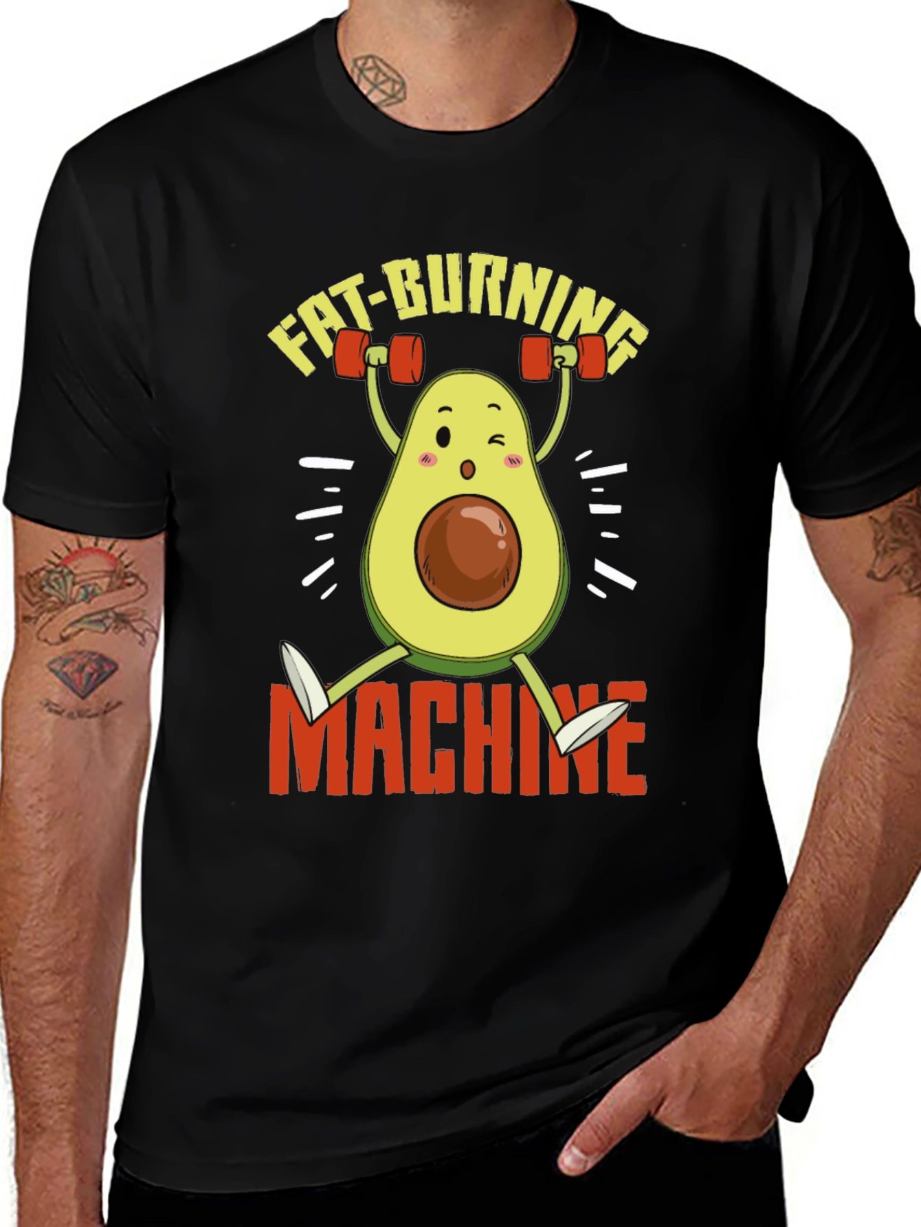 Variant 2 of Fat-Burning Machine Avocado T-Shirt