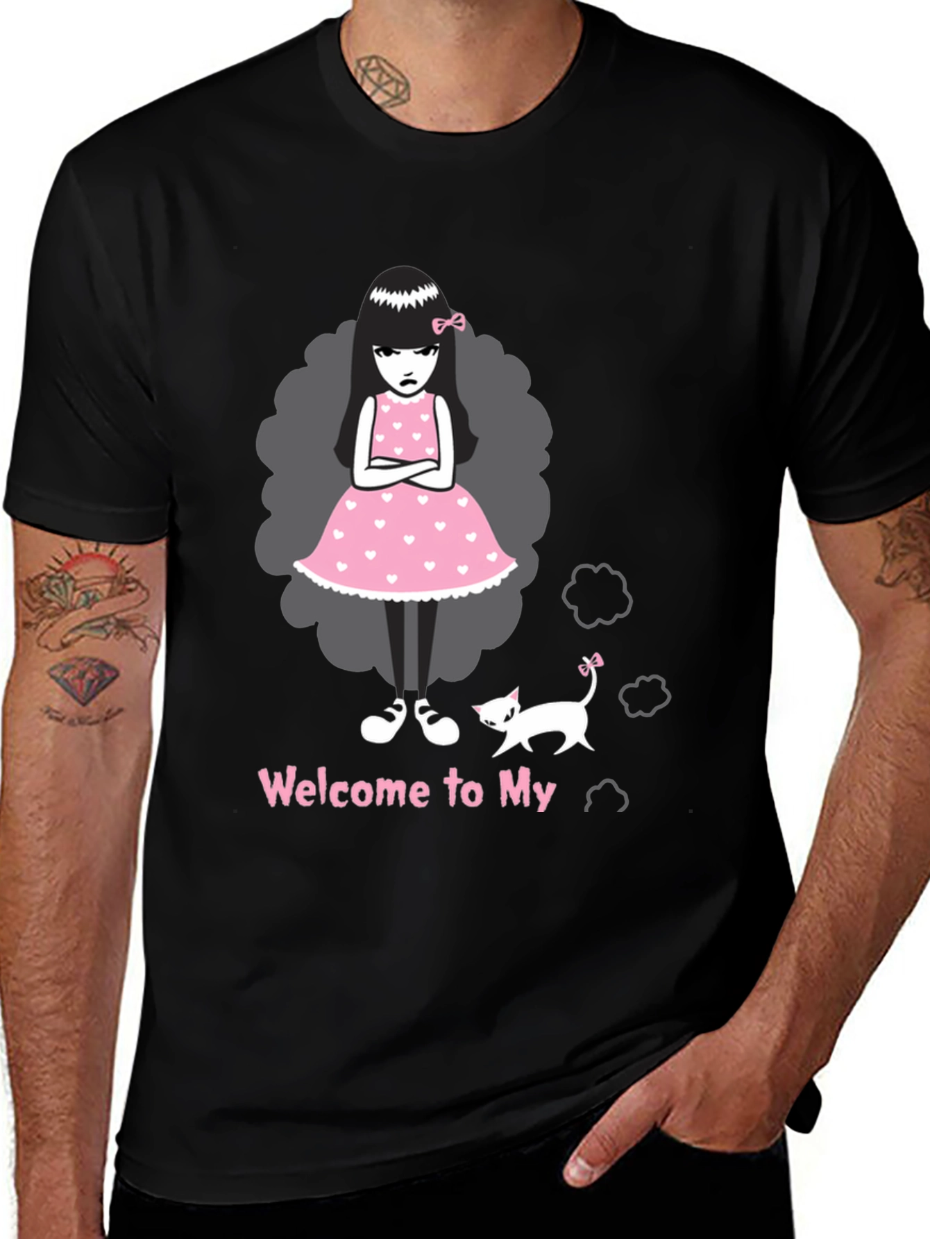 Variant 18 of Grumpy Girl T-Shirt: Welcome to My World