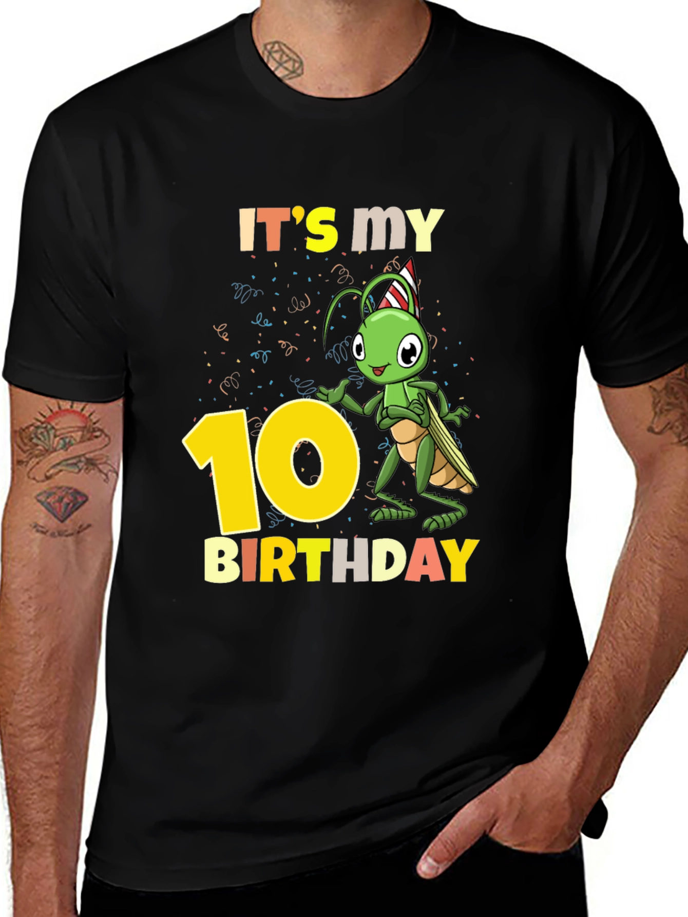 Variant 29 of It's My 10th Birthday Grasshopper T-Shirt
