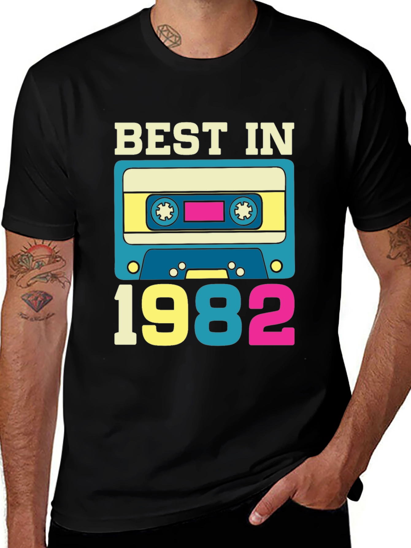 Variant 9 of Best In 1982 Cassette Tape T-Shirt