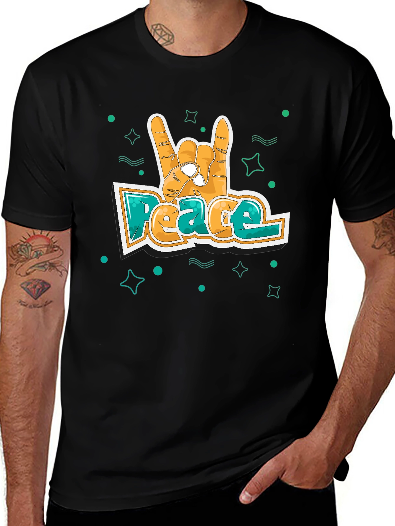 Variant 27 of Peace Sign Hand T-Shirt