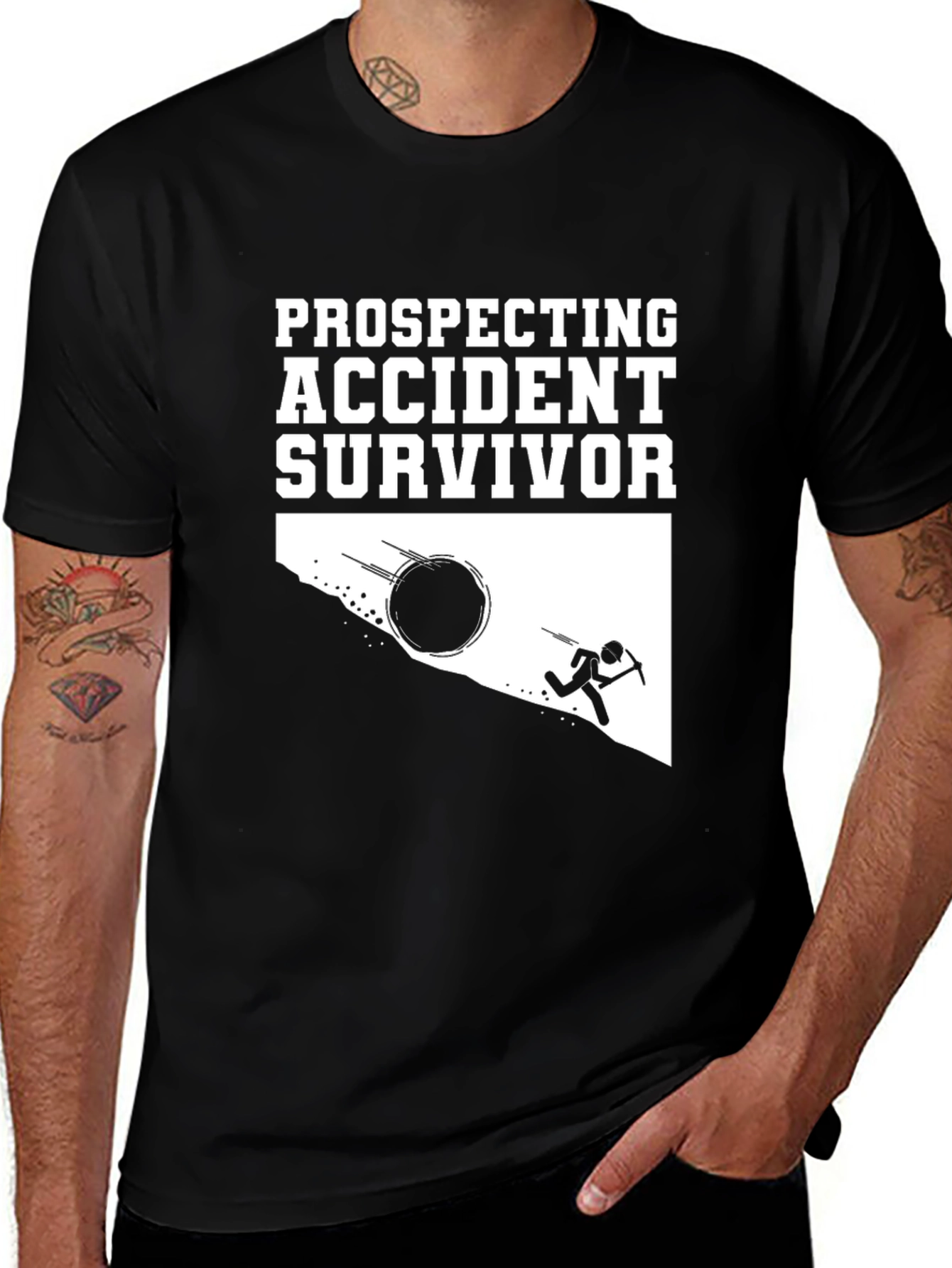Variant 20 of Prospecting Accident Survivor Graphic Tee