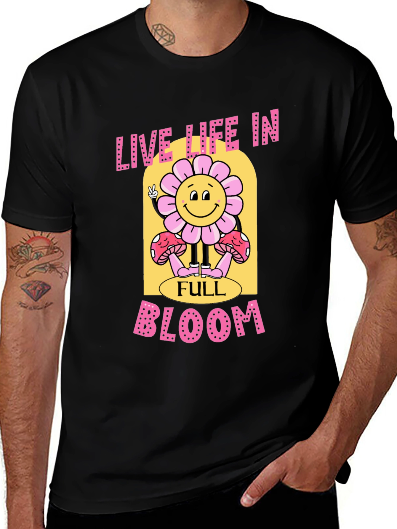 Variant 17 of Live Life in Full Bloom Graphic Tee