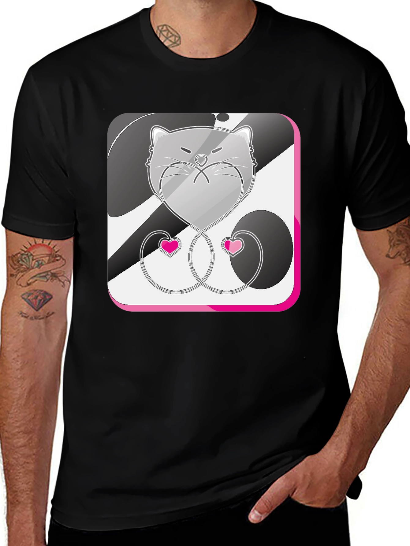 Variant 17 of Grumpy Cat Heart T-Shirt