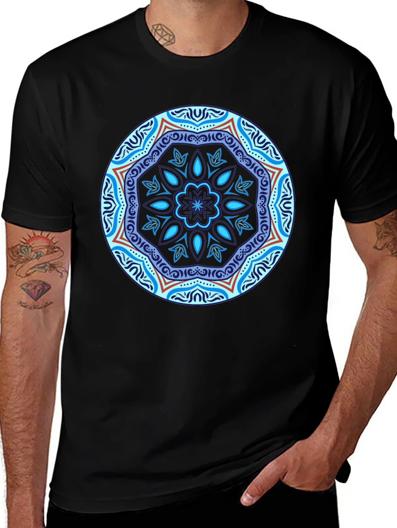 Variant 7 of Mandala Graphic Tee - Stylish & Unique Design