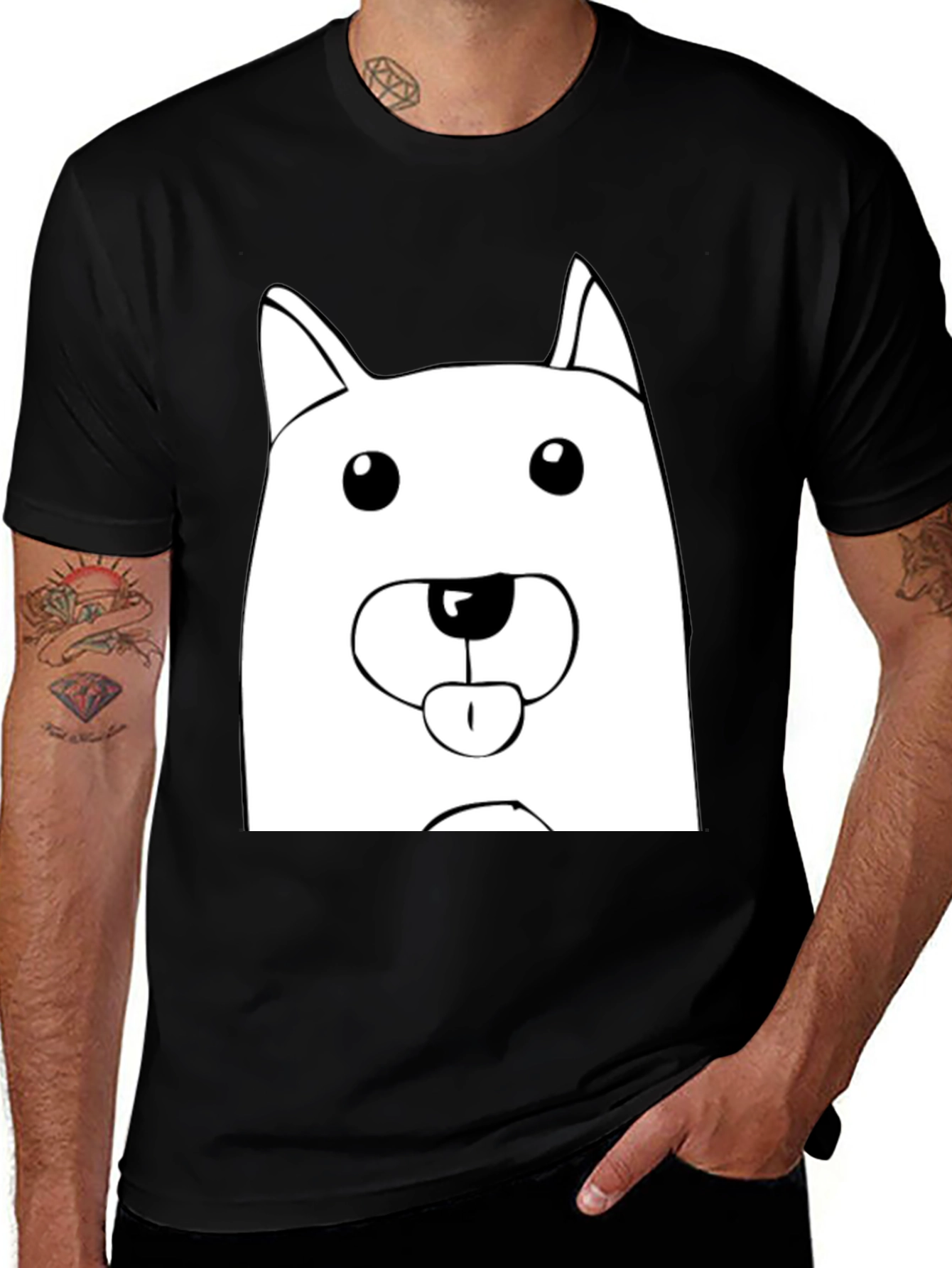 Variant 16 of Funny Dog Cartoon Graphic T-Shirt