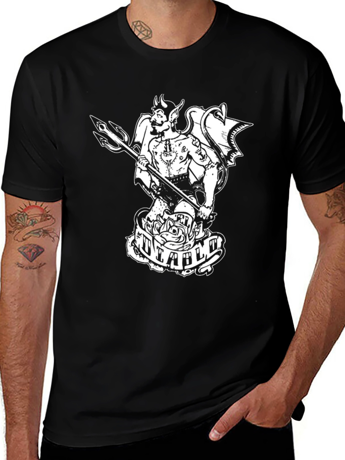 Variant 4 of Diablo Graphic T-Shirt - Men's Black Tee