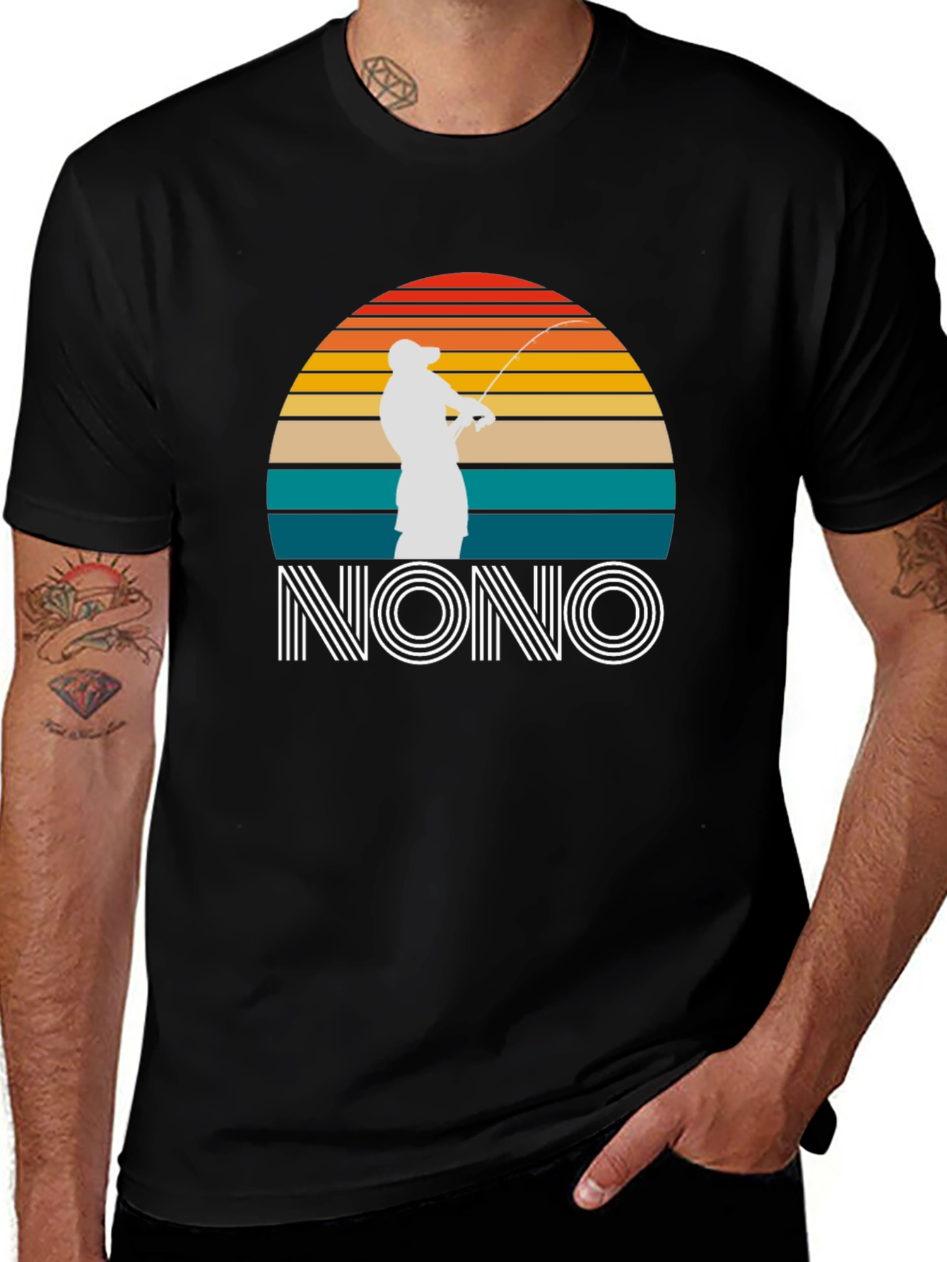 Retro Fishing T-Shirt - Nono Gift Idea