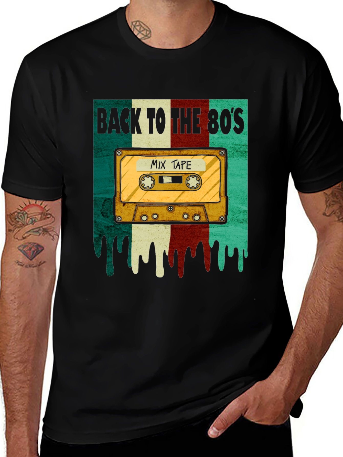 Variant 5 of Back to the 80's Mix Tape T-Shirt