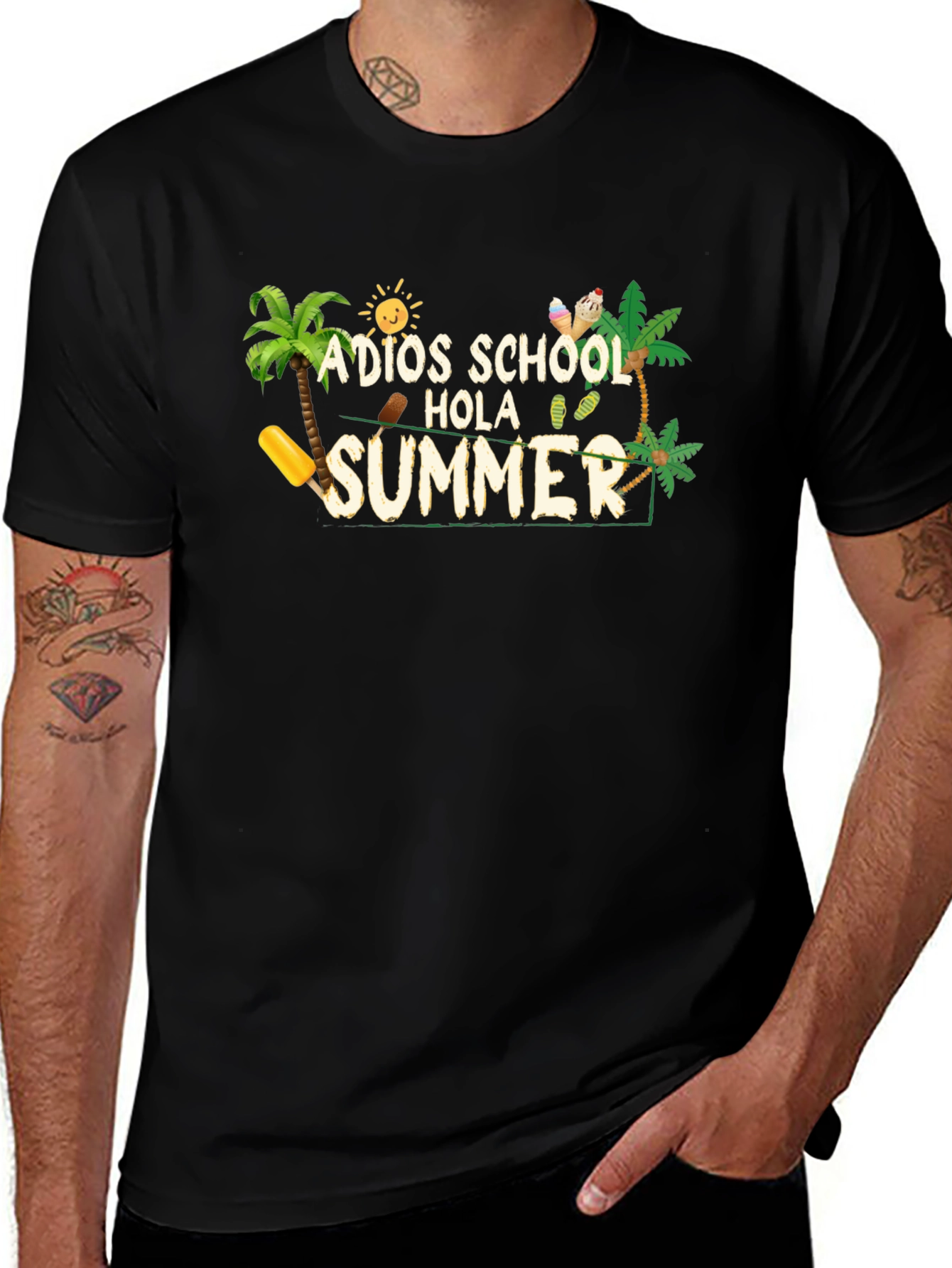 Variant 14 of Adios School Hola Summer Graphic Tee