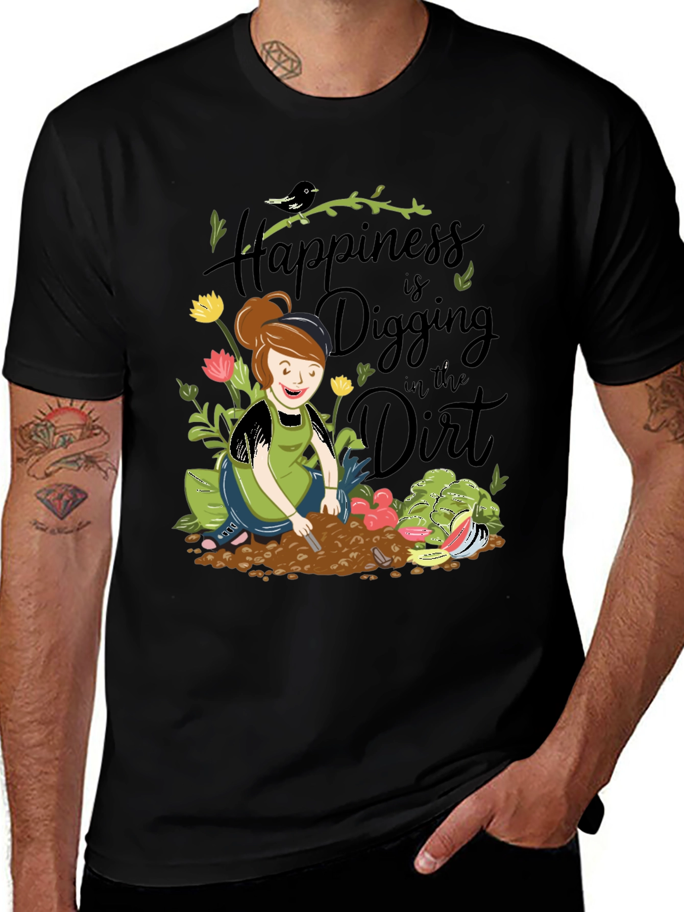 Variant 23 of Gardening T-Shirt - Digging in the Dirt