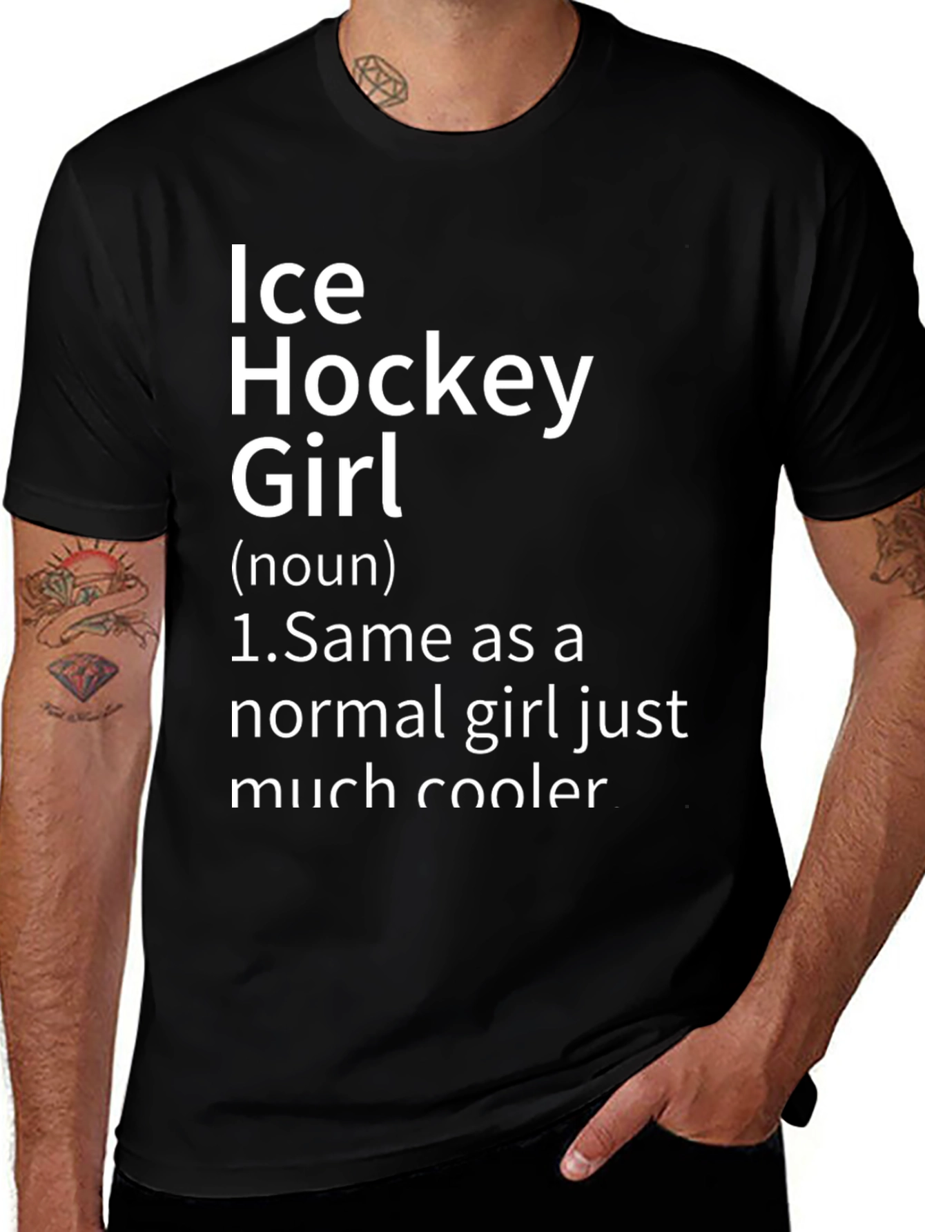 Variant 27 of Ice Hockey Girl Definition T-Shirt - Cool & Unique