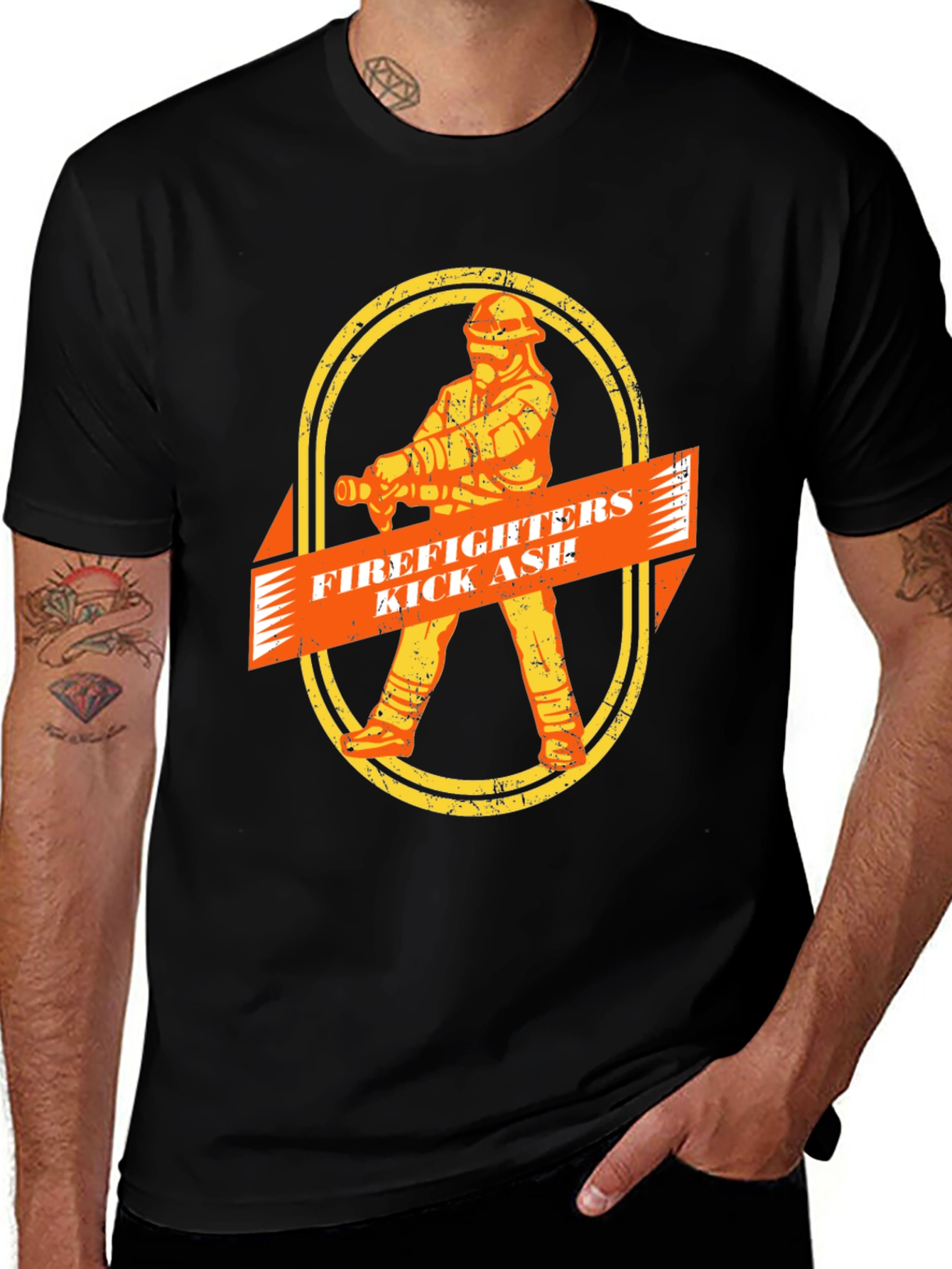 Variant 11 of Firefighters Kick Ass T-Shirt - Graphic Tee