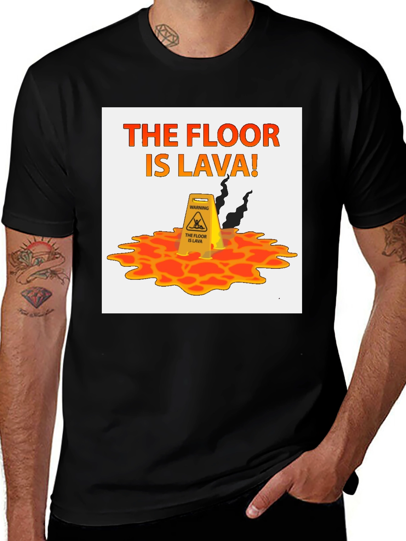 Variant 20 of The Floor Is Lava T-Shirt - Novelty Design