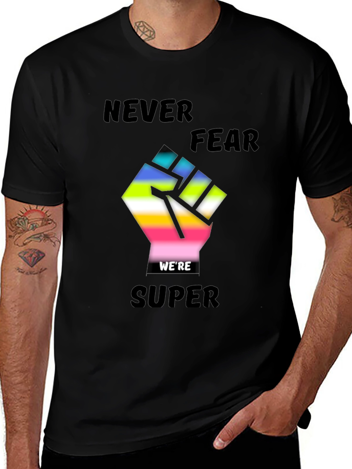 Variant 15 of Never Fear, We're Super T-Shirt