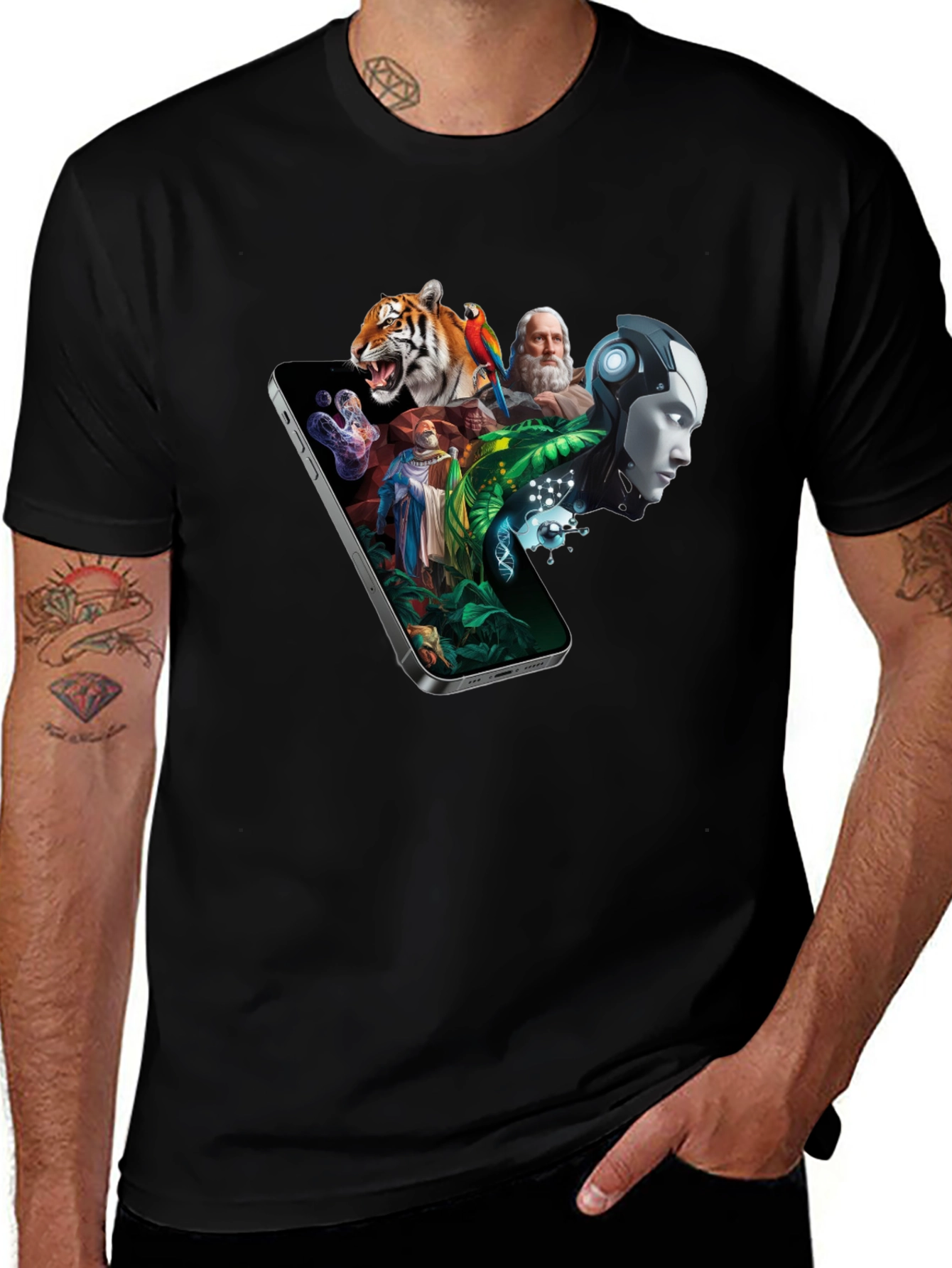 Variant 9 of Evolutionary T-Shirt: Art Meets Technology
