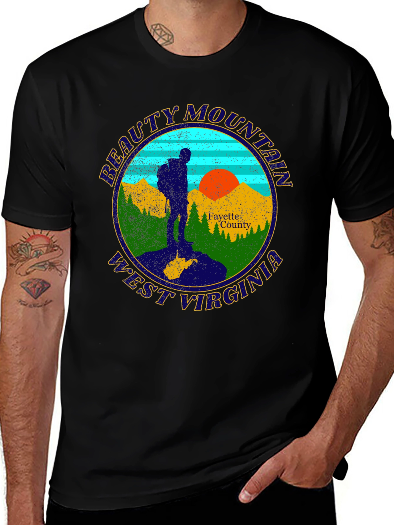 Variant 8 of Beauty Mountain West Virginia Tee