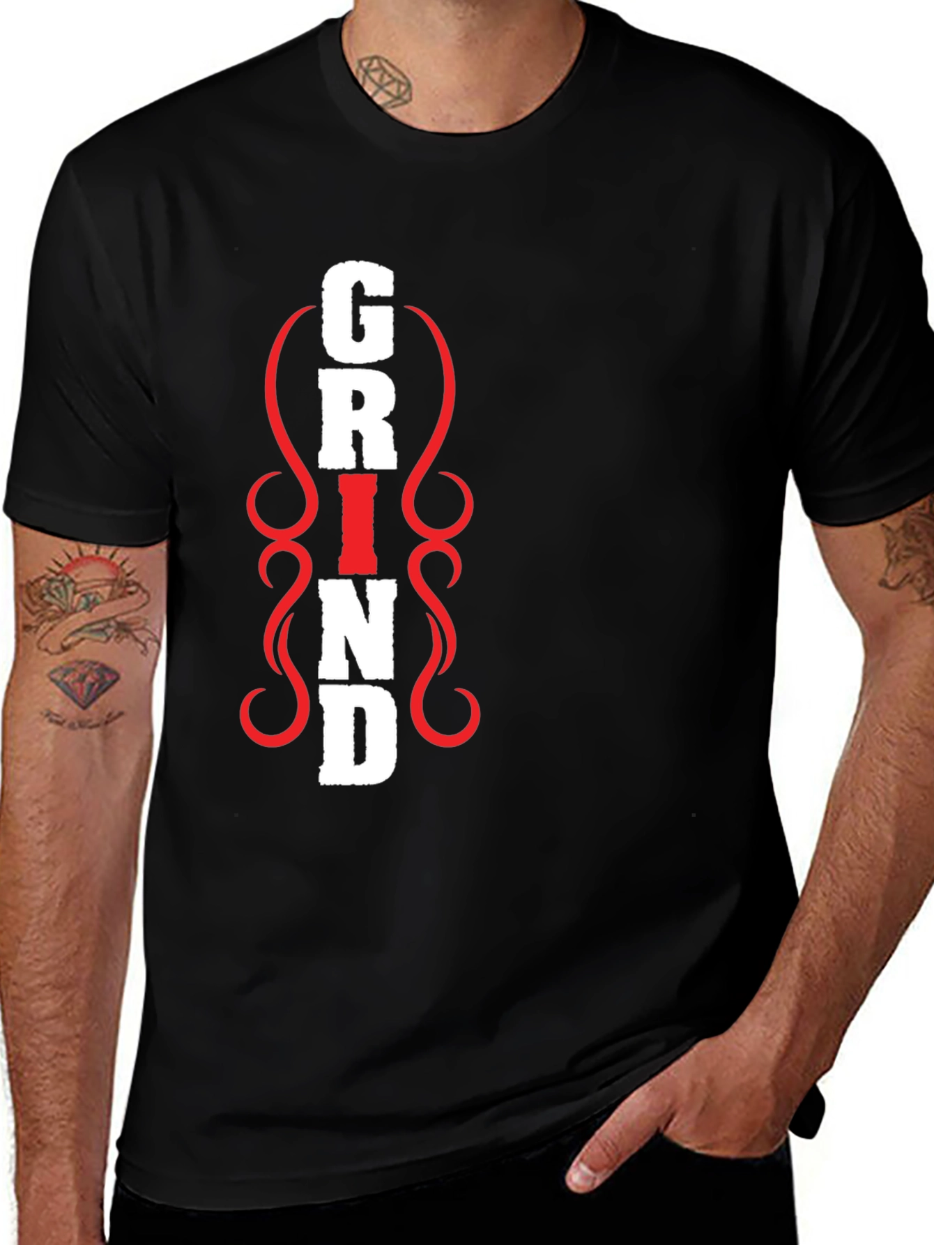 Variant 2 of Grind Graphic Tee - Black