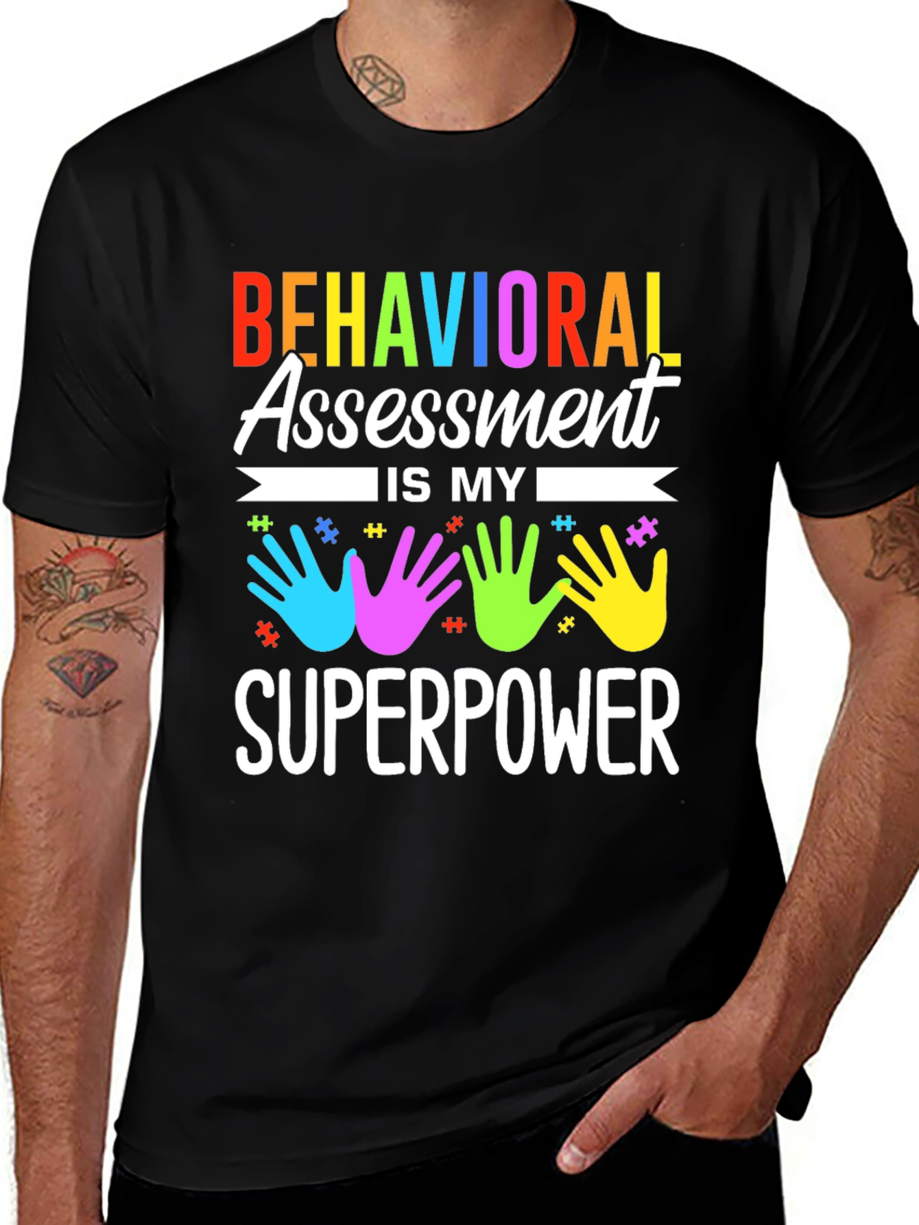 Variant 2 of Behavioral Assessment Superpower T-Shirt